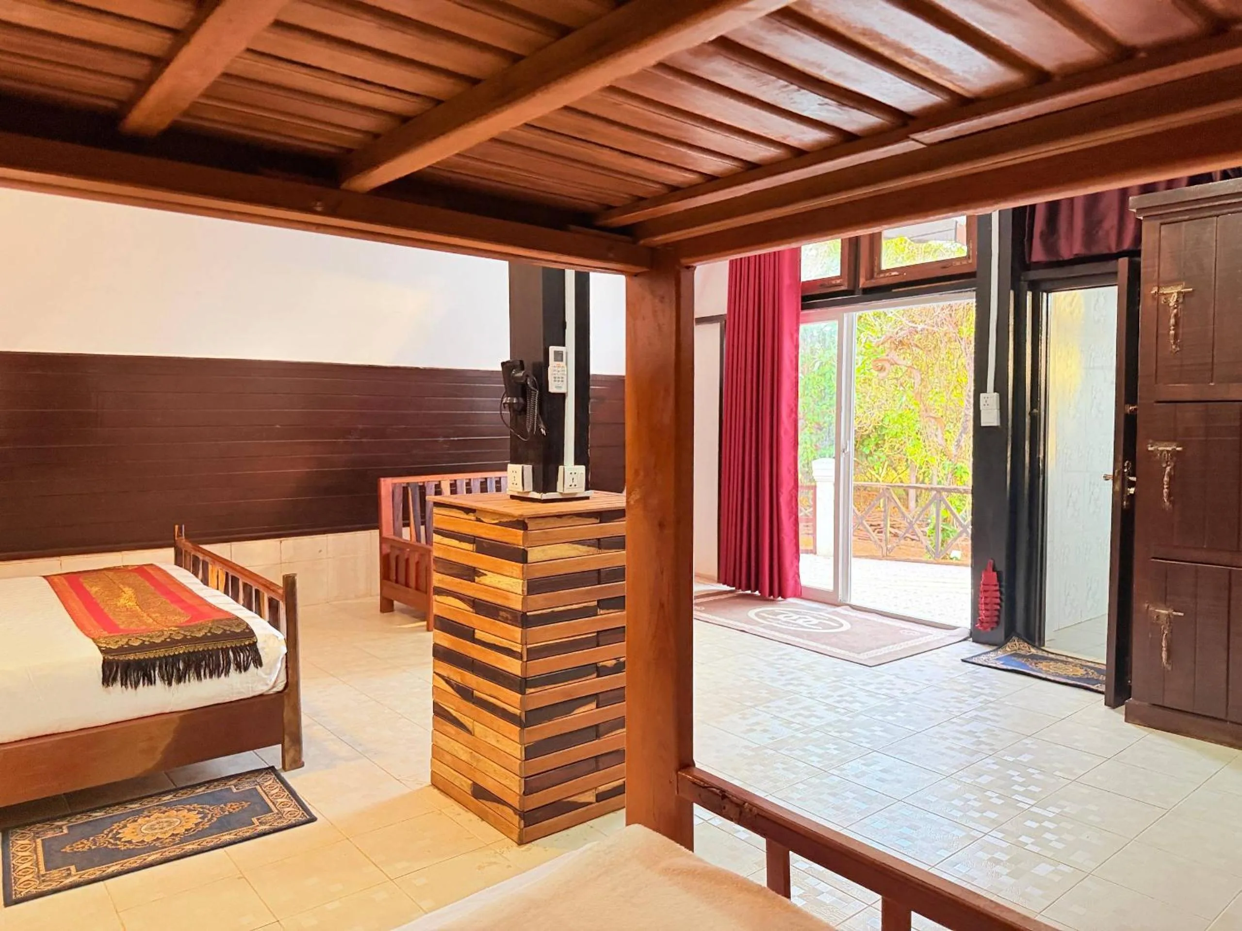 Bed in Greenhouse Retreat