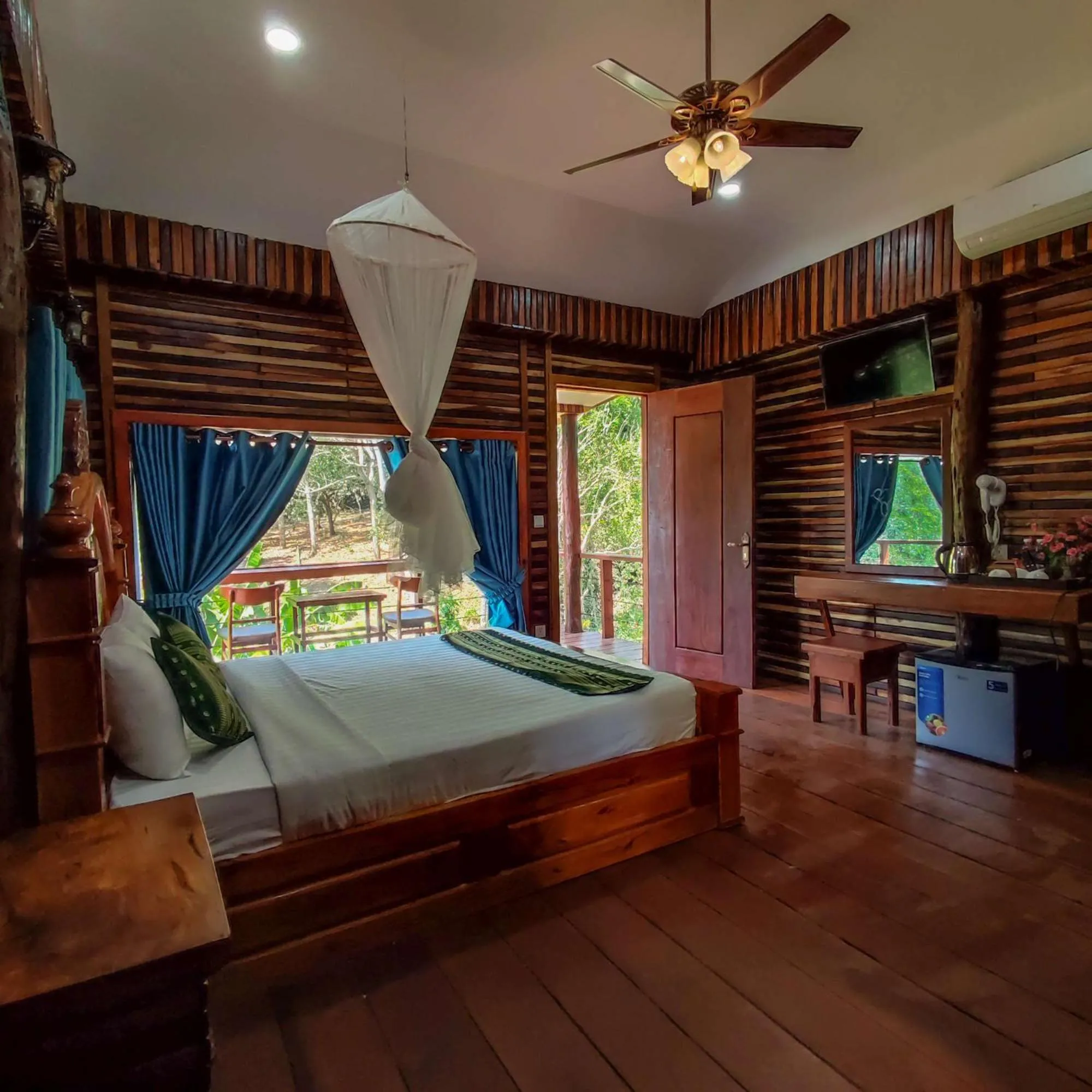 Bed in Greenhouse Retreat