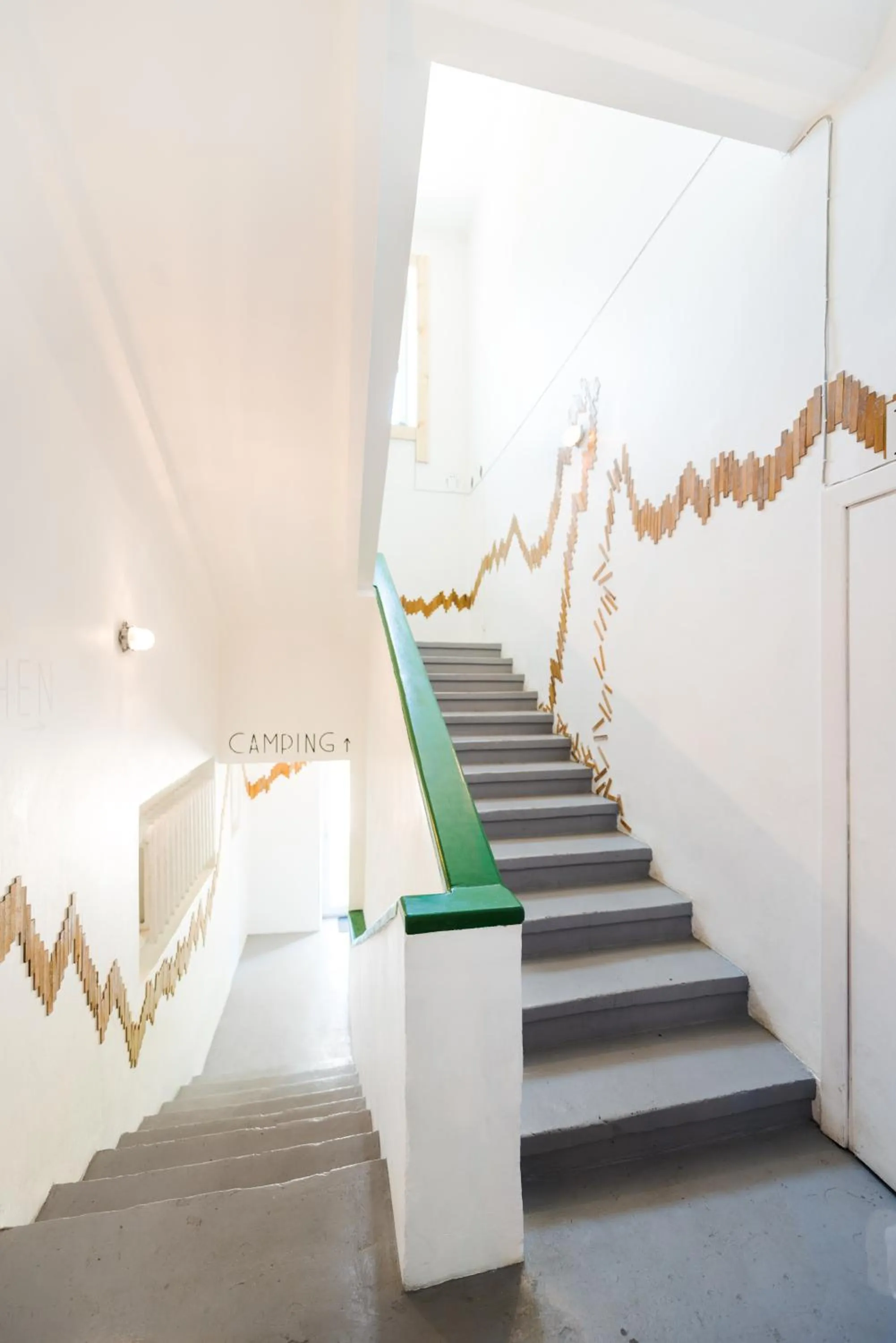 Decorative detail in Downtown Forest Hostel & Camping