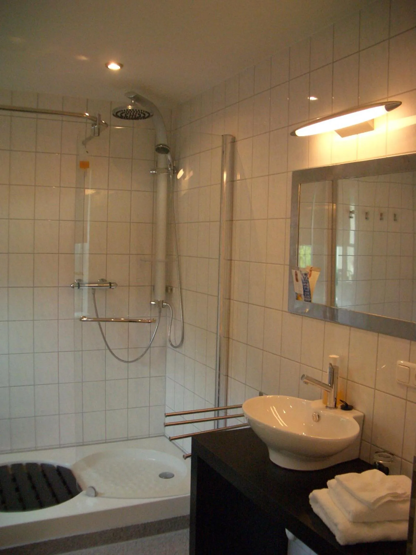 Shower in Landhotel Rangau Gasthof & Brennerei
