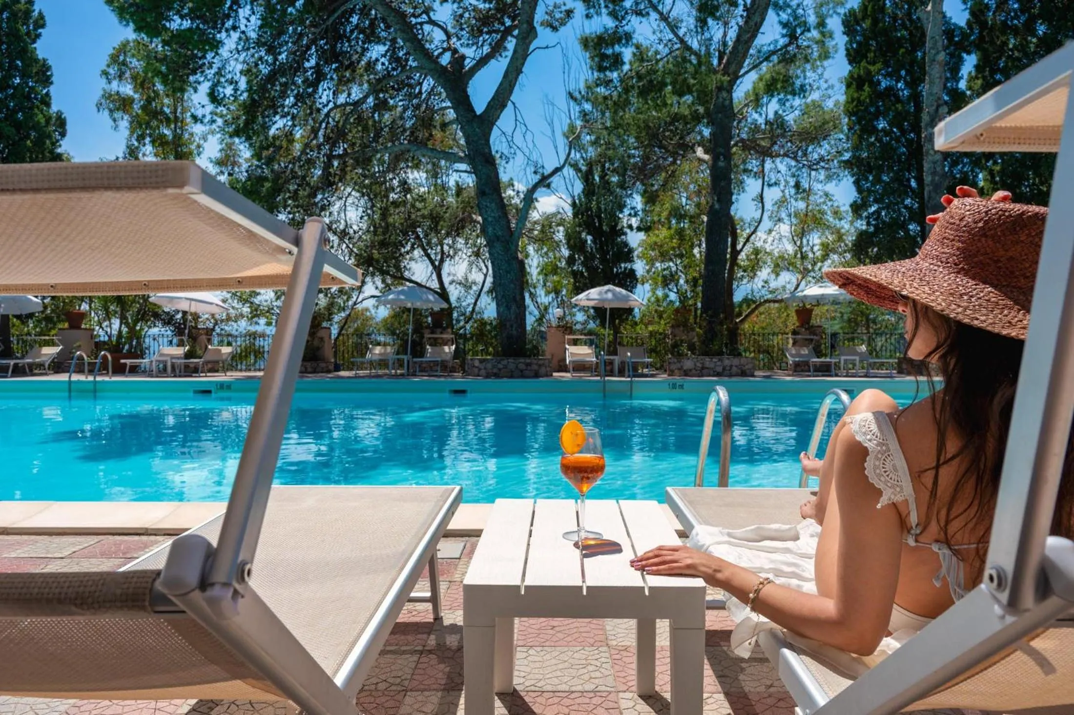 Pool view in Excelsior Palace Hotel