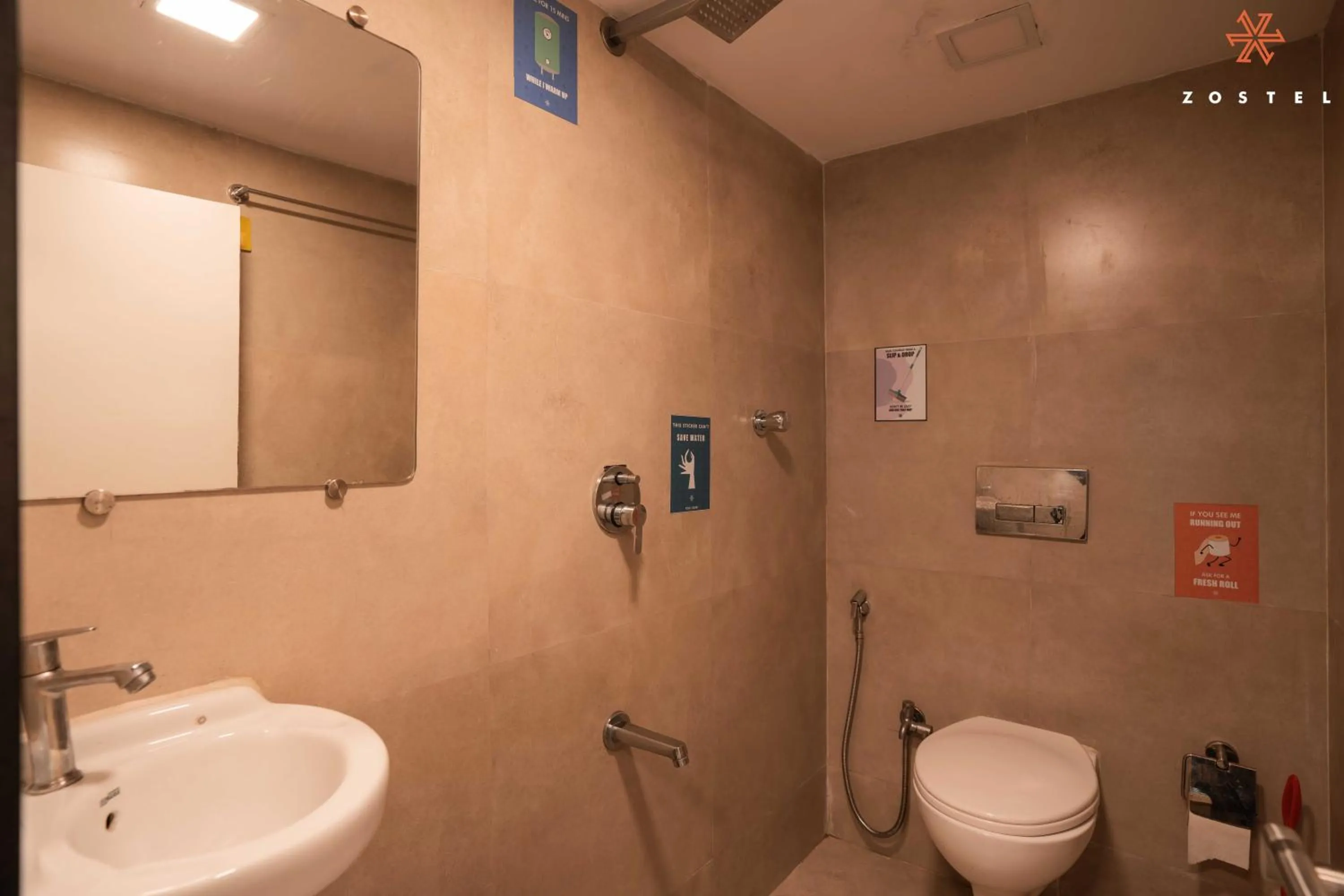 Bathroom in Zostel Mumbai