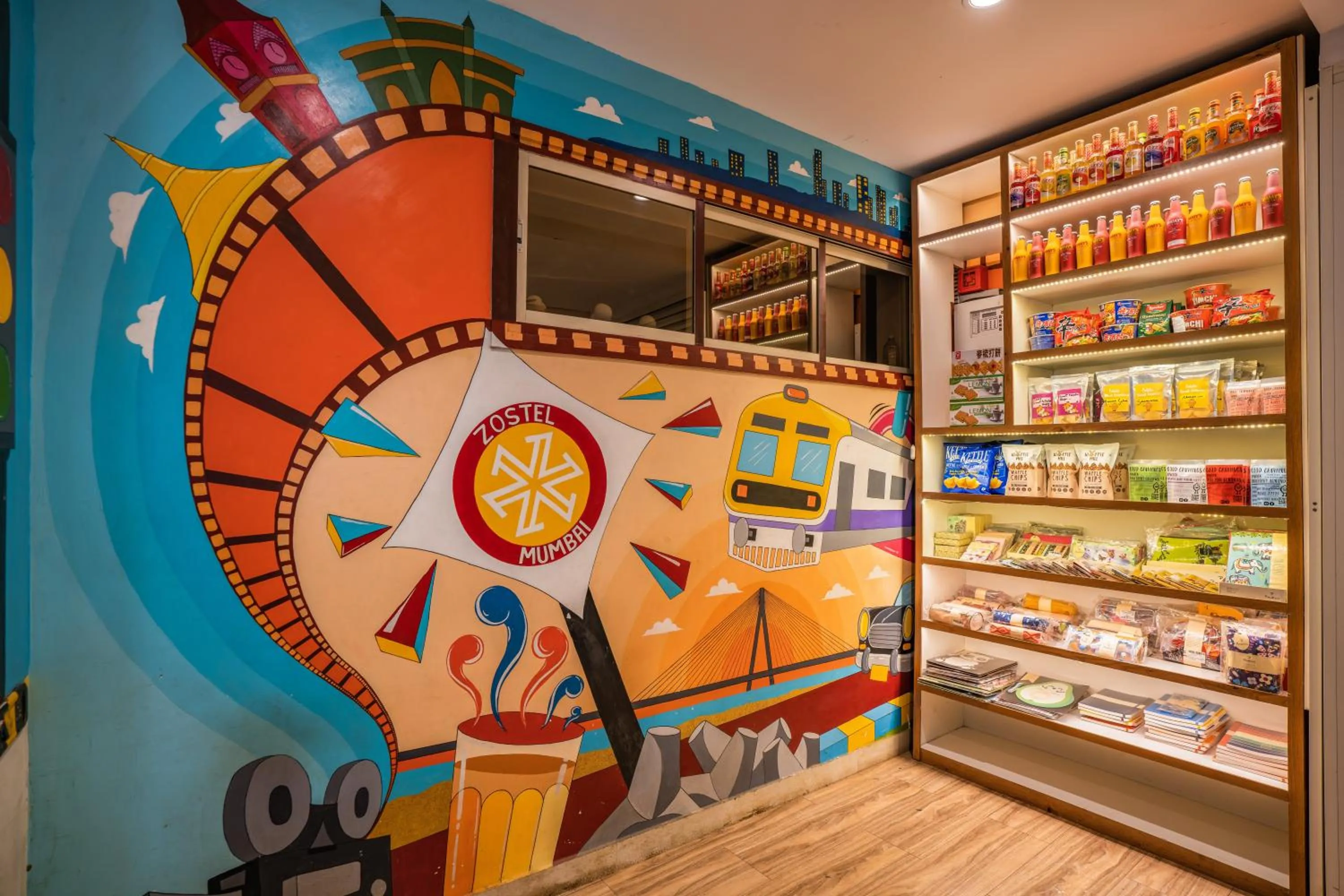 Lobby or reception in Zostel Mumbai