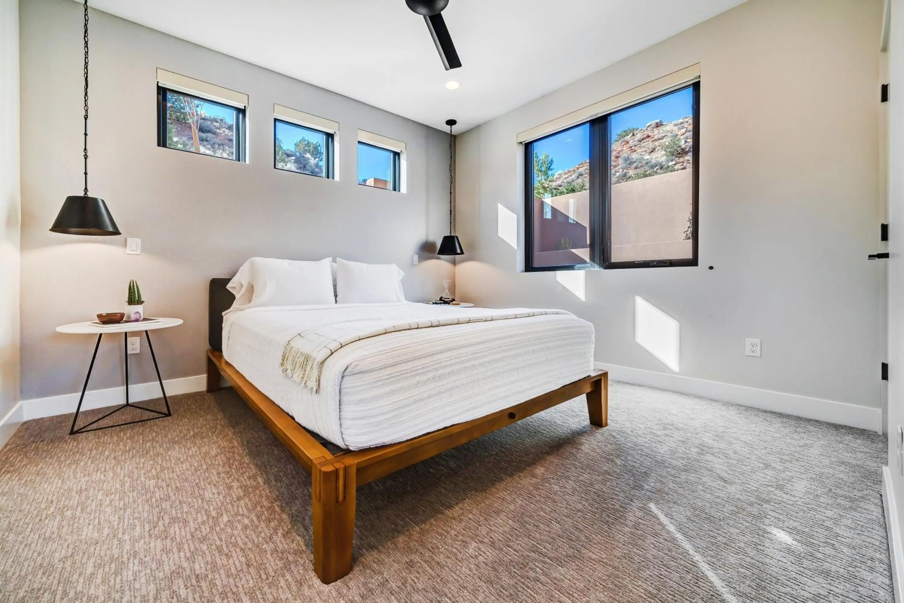 Bed in LaFave Luxury Rentals at Zion