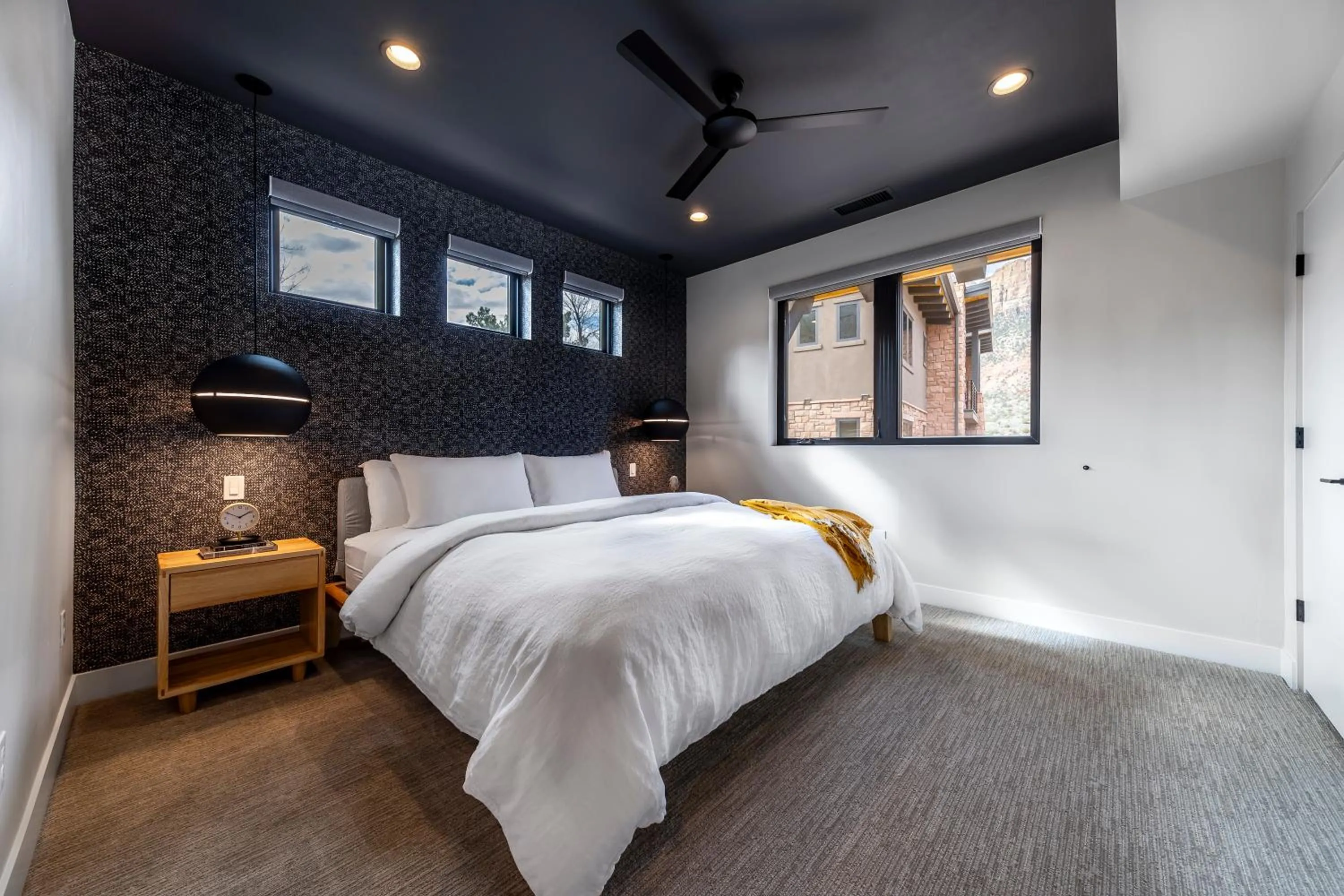 Bed in LaFave Luxury Rentals at Zion