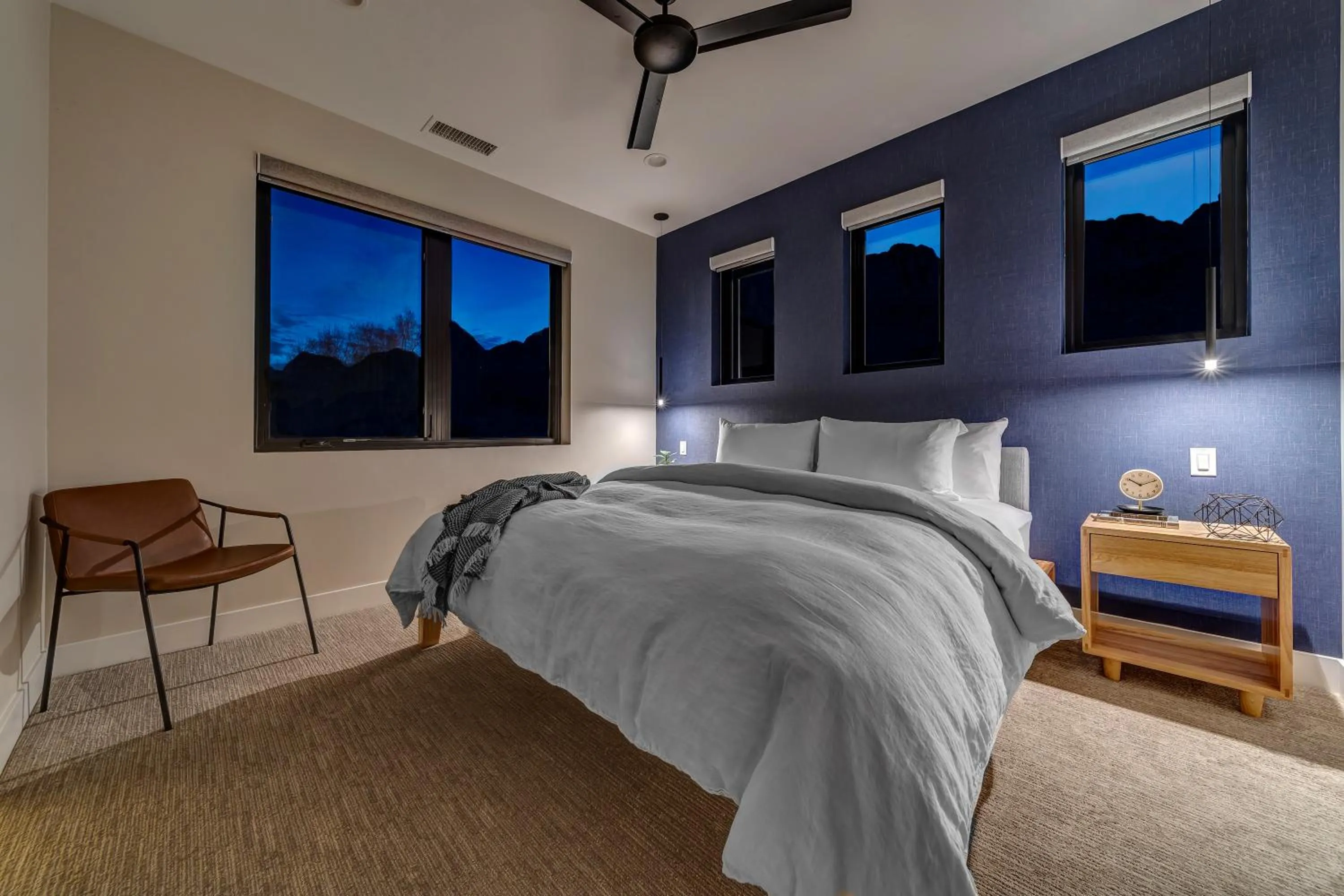 Bed in LaFave Luxury Rentals at Zion