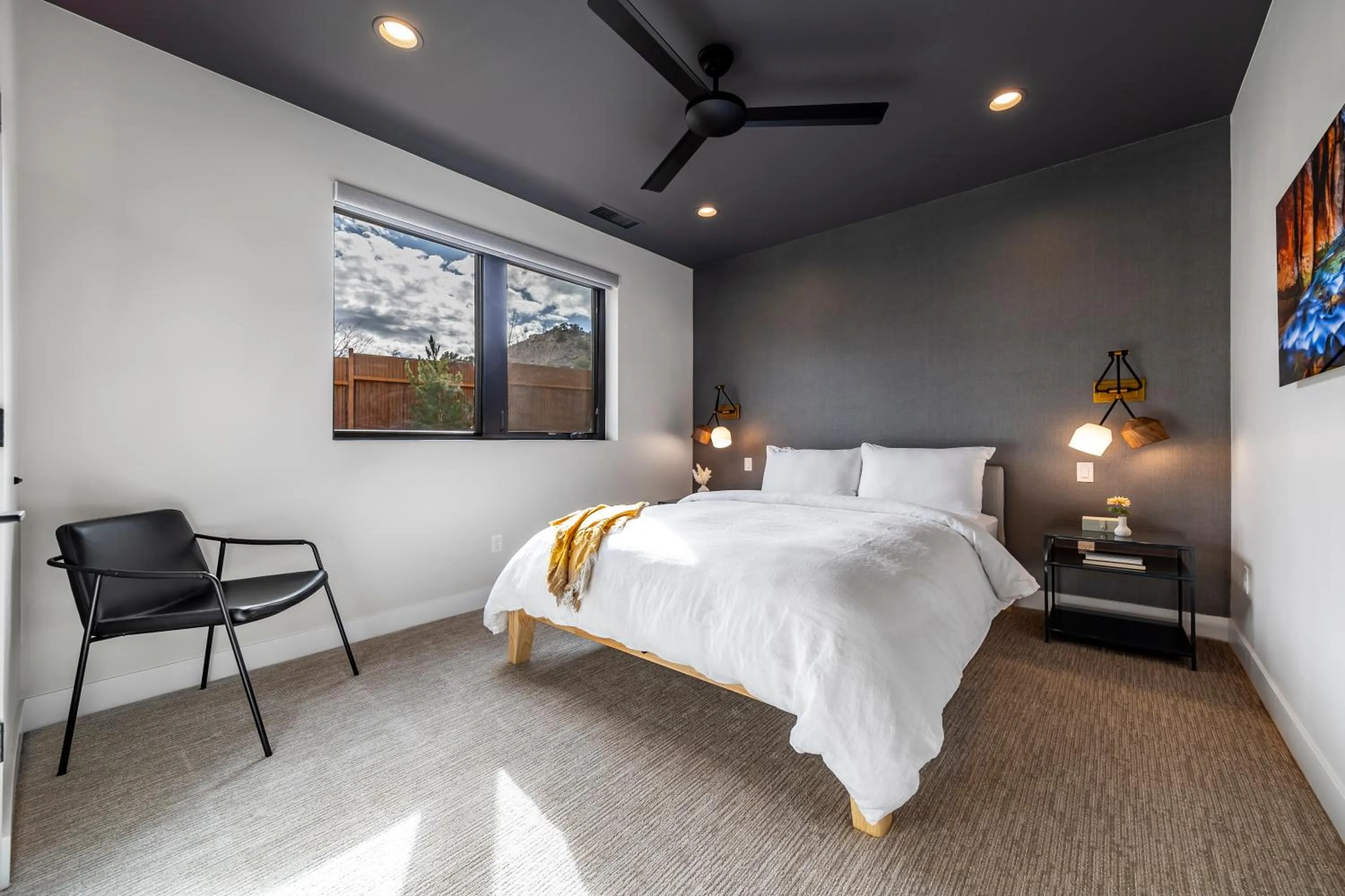 Bed in LaFave Luxury Rentals at Zion