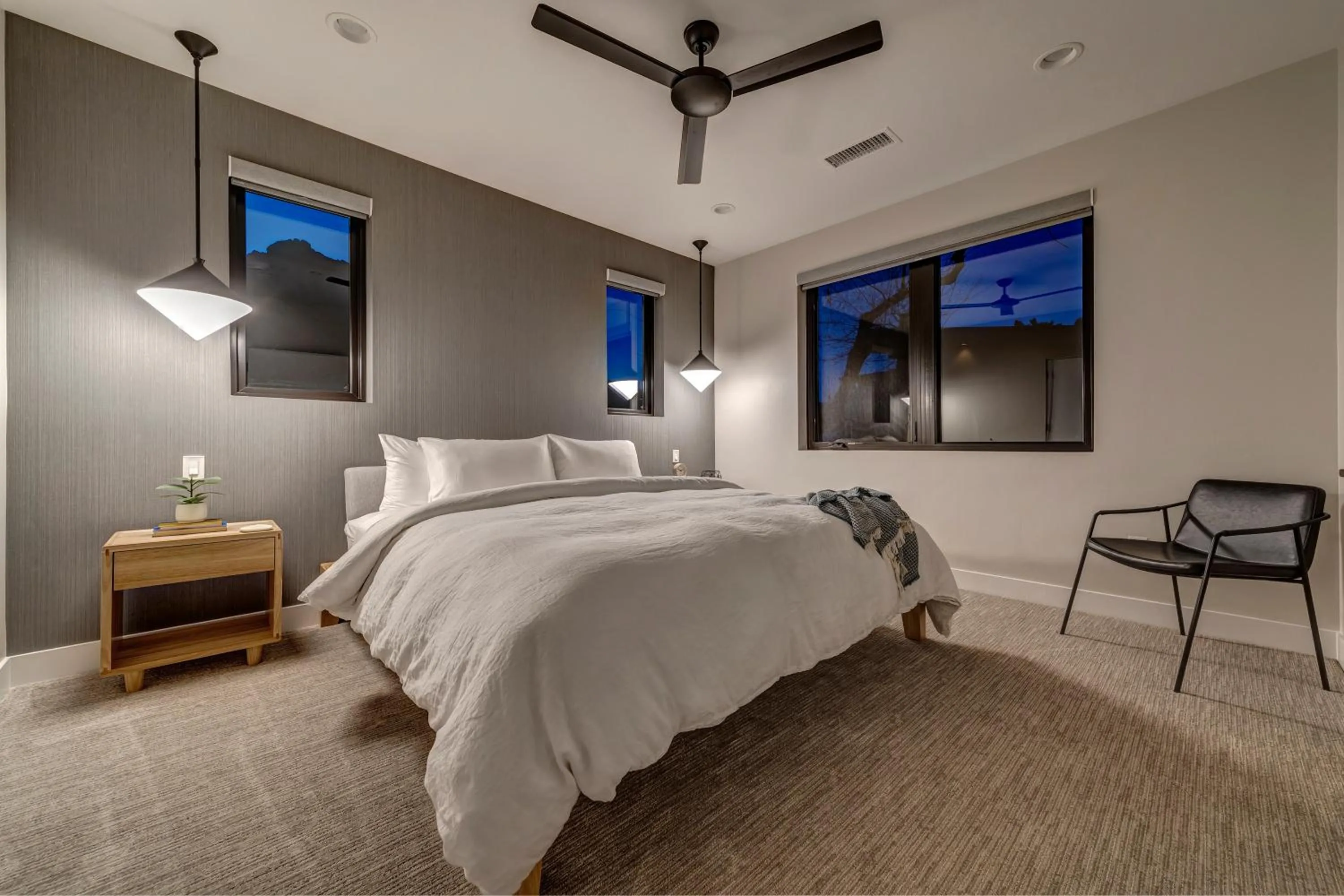 Bed in LaFave Luxury Rentals at Zion