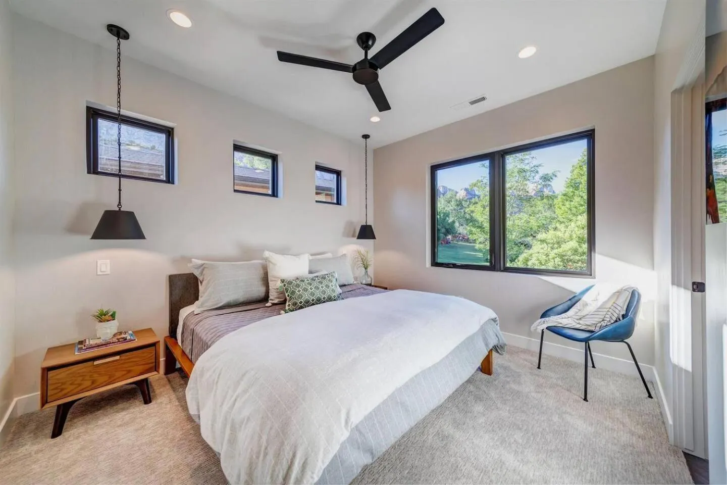 Bed in LaFave Luxury Rentals at Zion