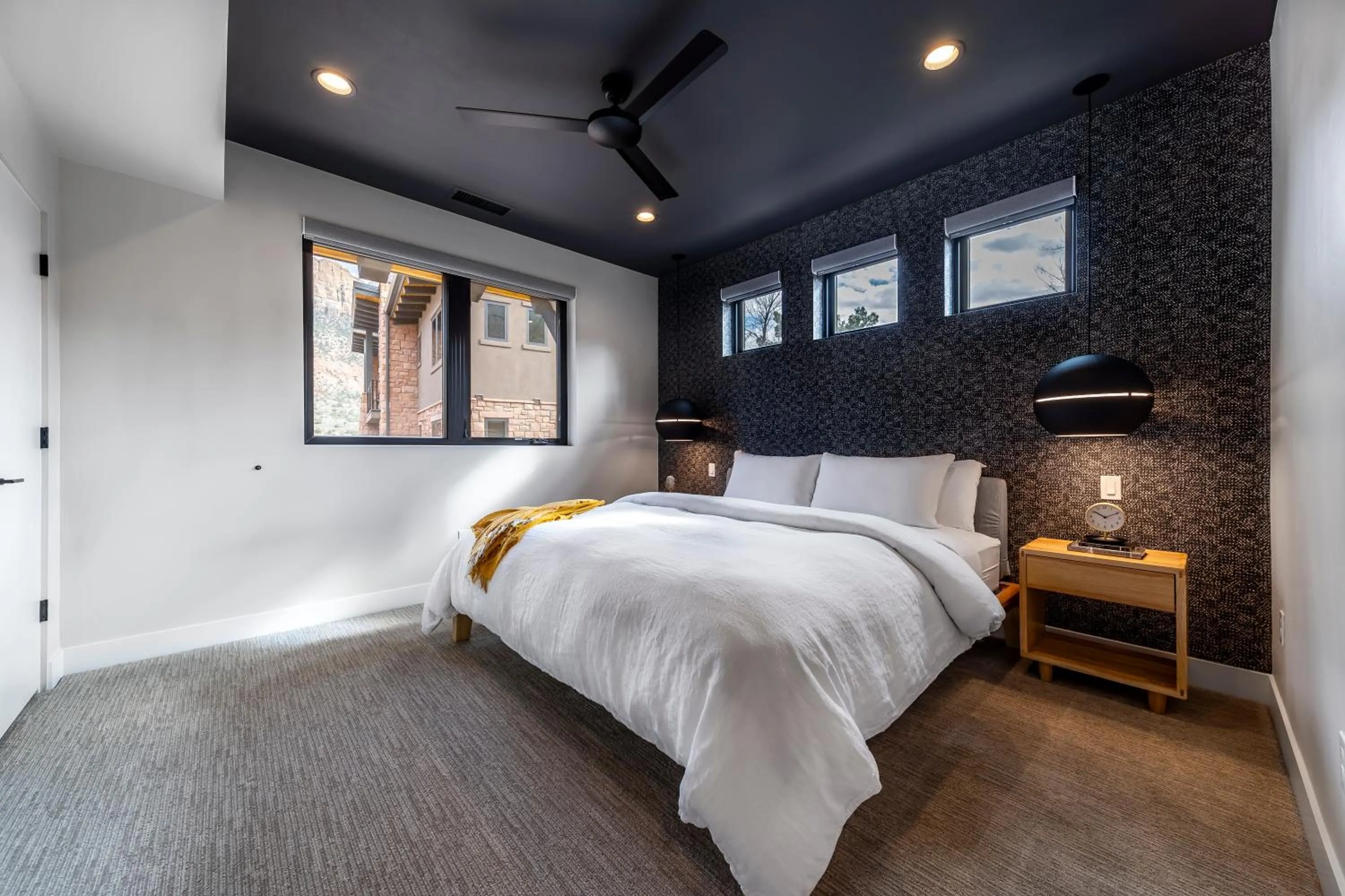 Bed in LaFave Luxury Rentals at Zion