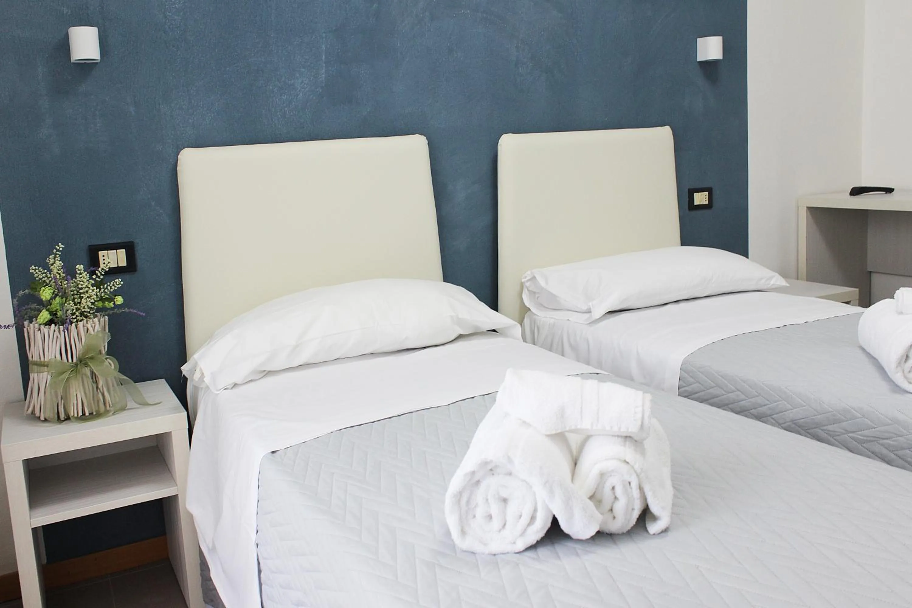 Bed in Hotel Brigantino