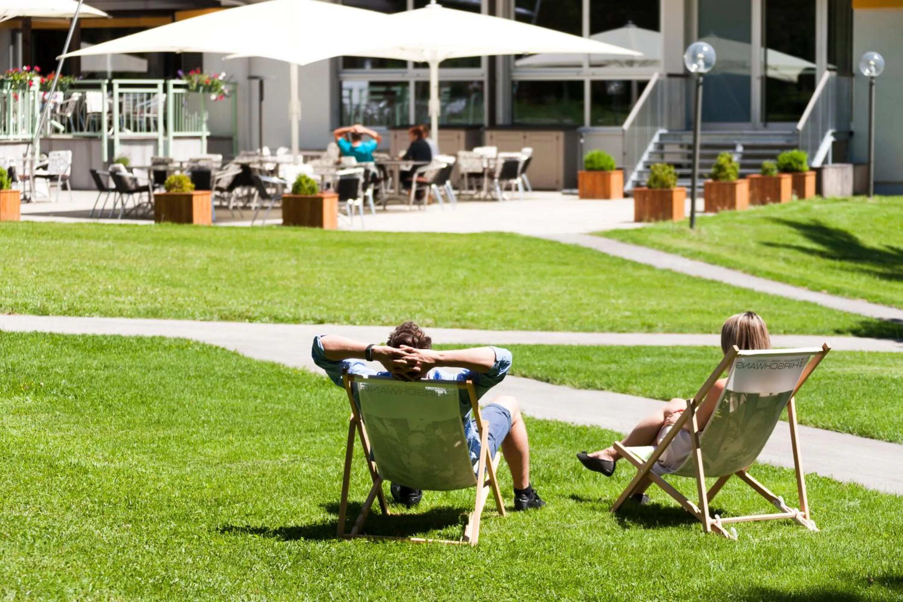 Garden view in Parkhotel Hirschwang