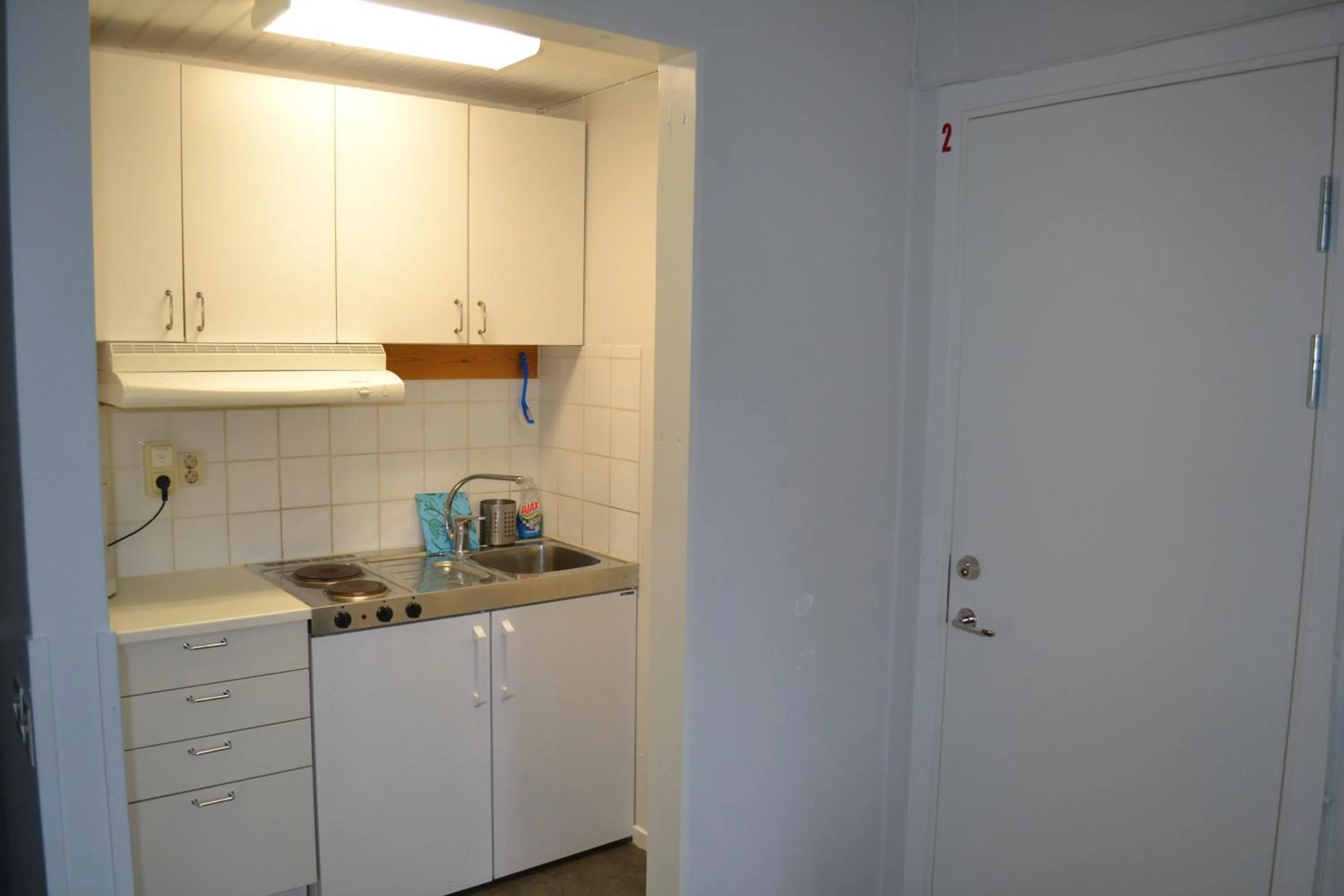 Communal kitchen in Ljungsbro Vandrarhem