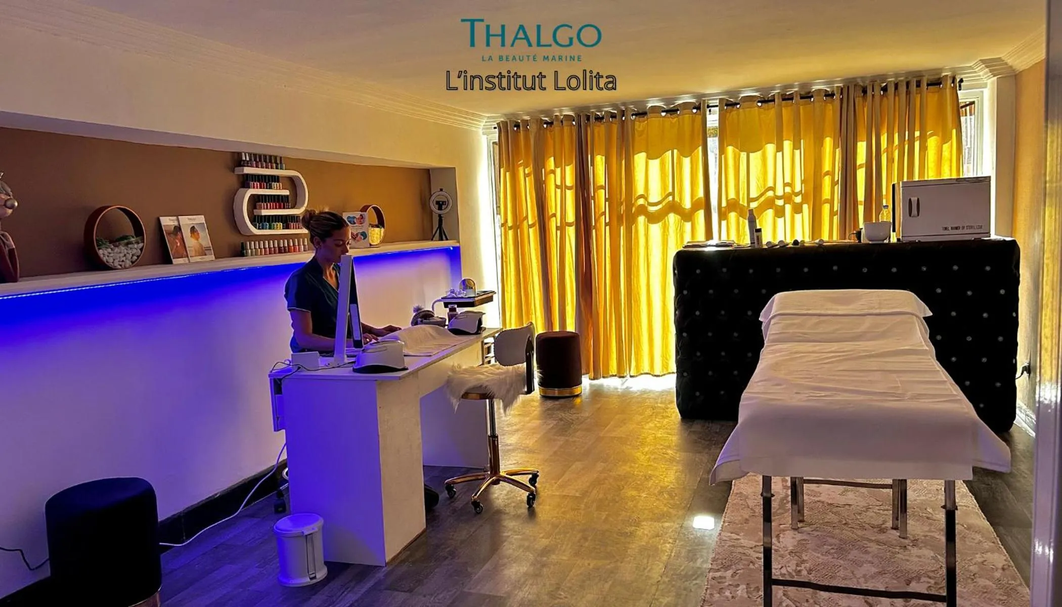 Spa and wellness centre/facilities in Hotel Les Trois Palmiers