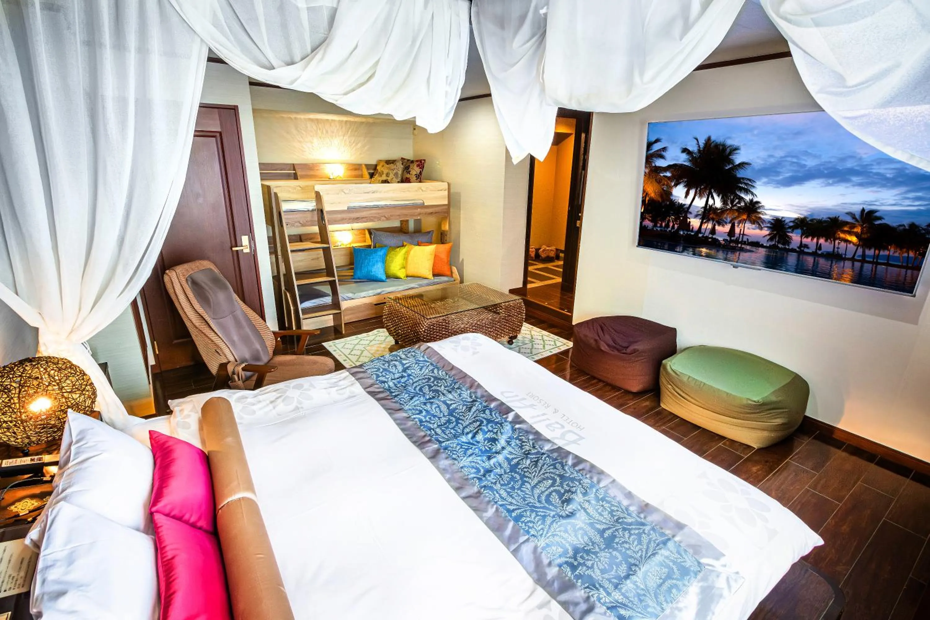 Bed in Hotel BaliAn Resort Kawasaki