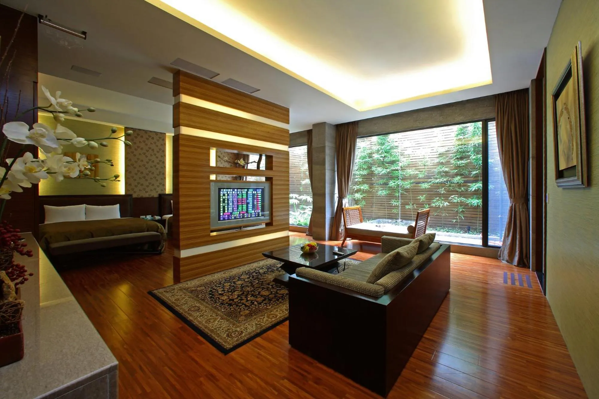 Living room in Spring SPA Motel 大里春天泡湯旅館