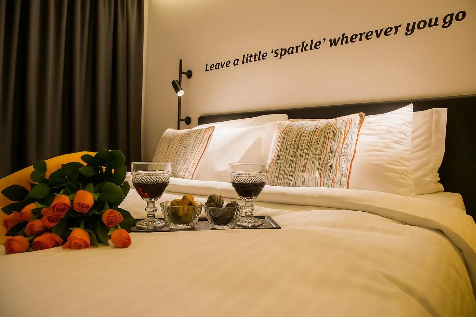 Bed in Sparkle Hotel