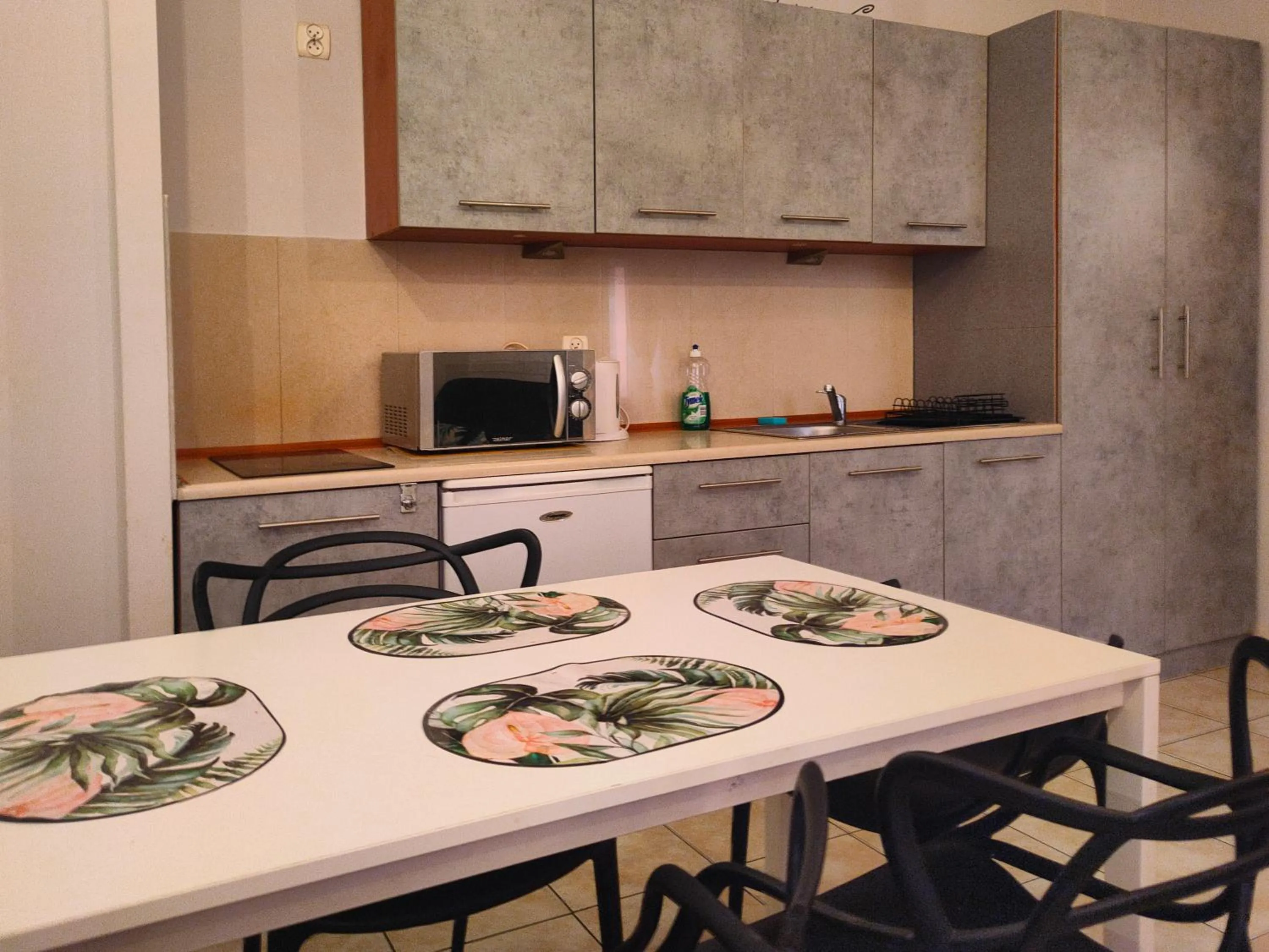 Kitchen or kitchenette in Apartamenty Amber