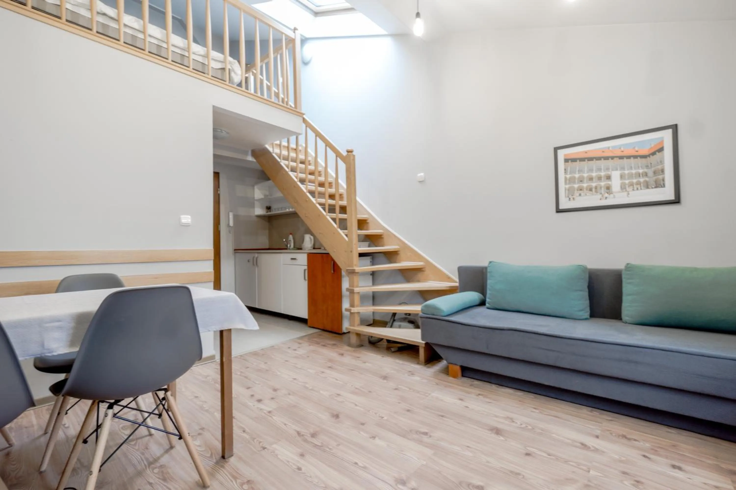 Kitchen or kitchenette in Apartamenty Amber