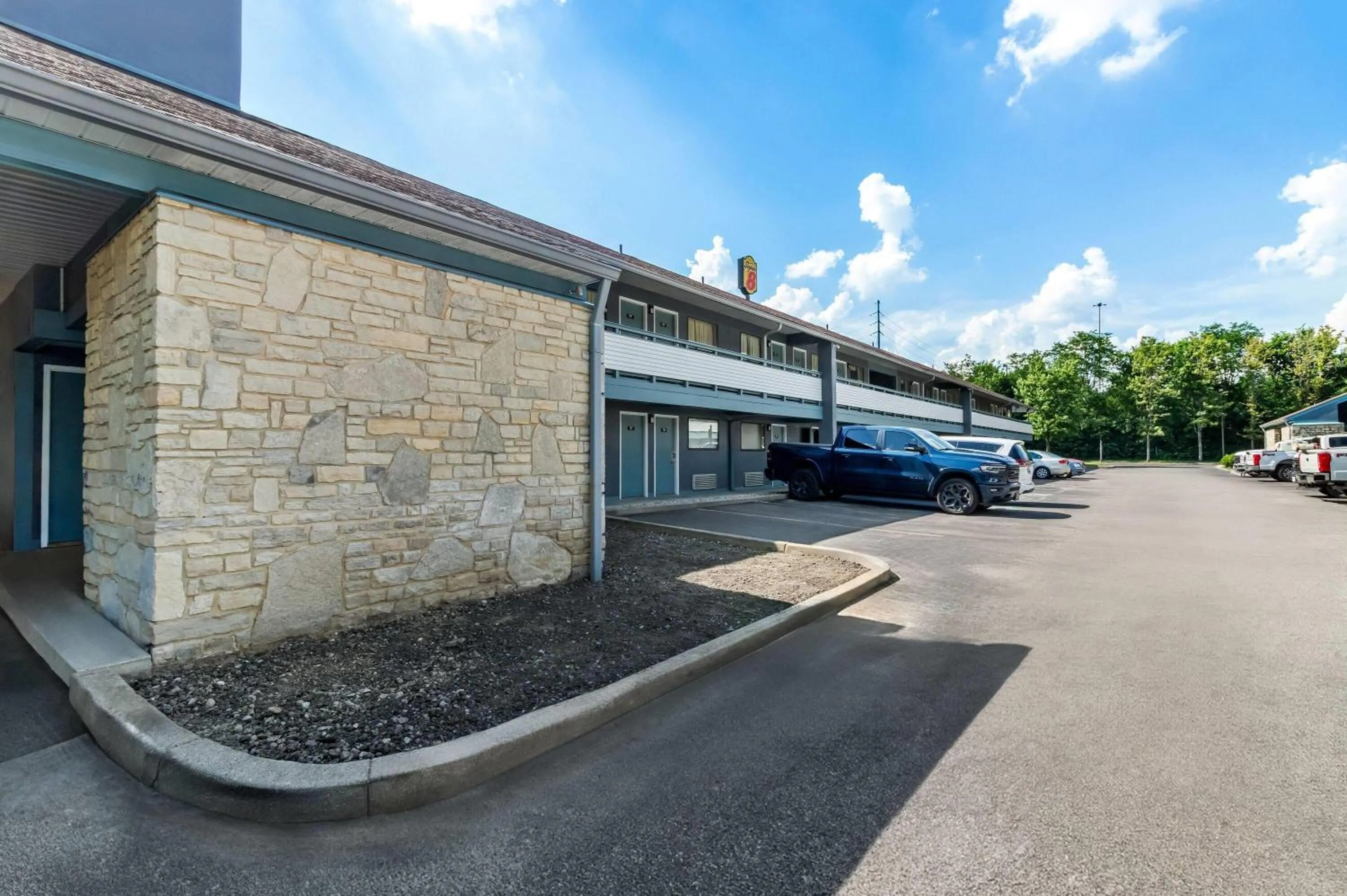 Property building in Super 8 by Wyndham Cincinnati-Springdale OH