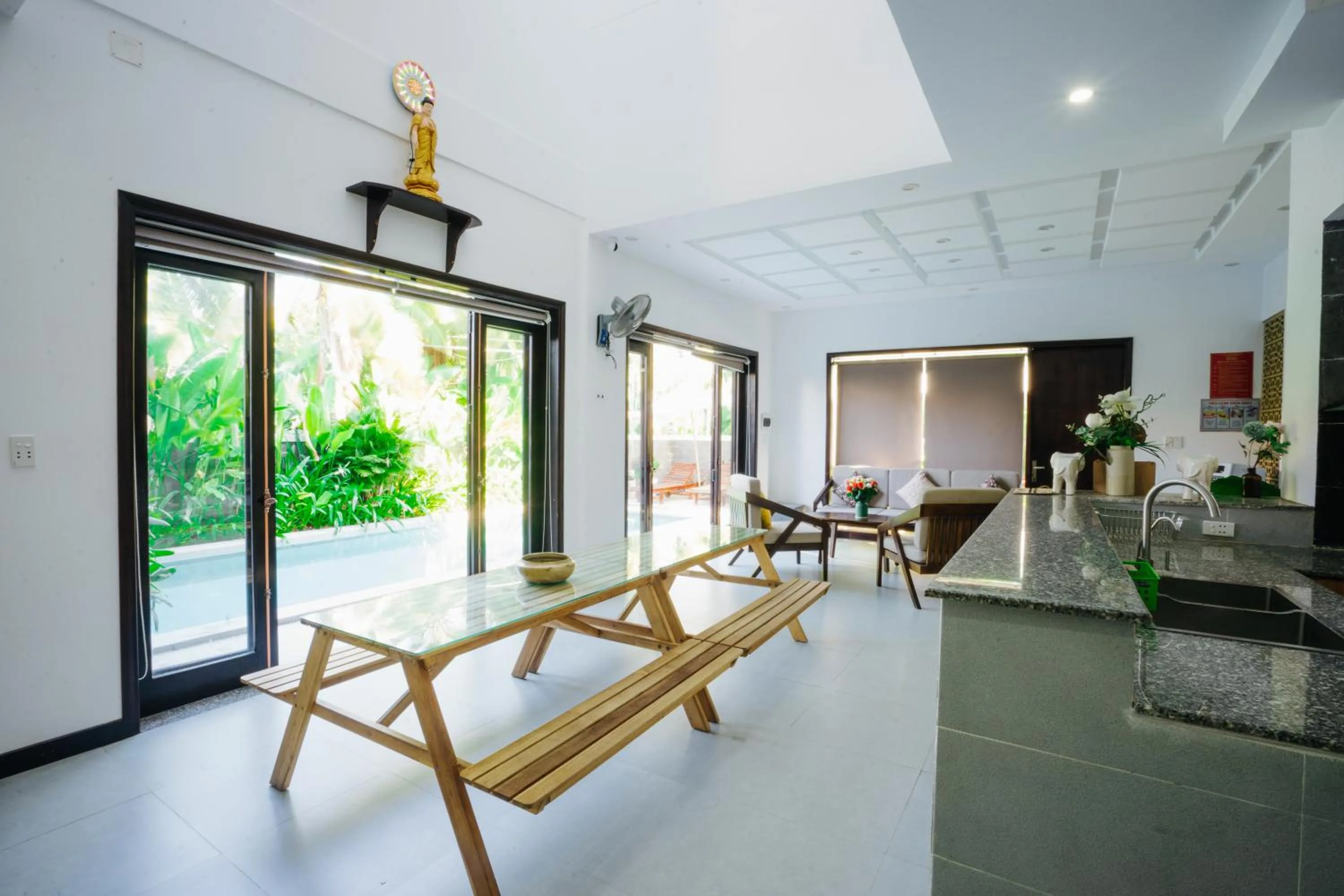 Seating area in Hoi An Lotus Aroma Villa