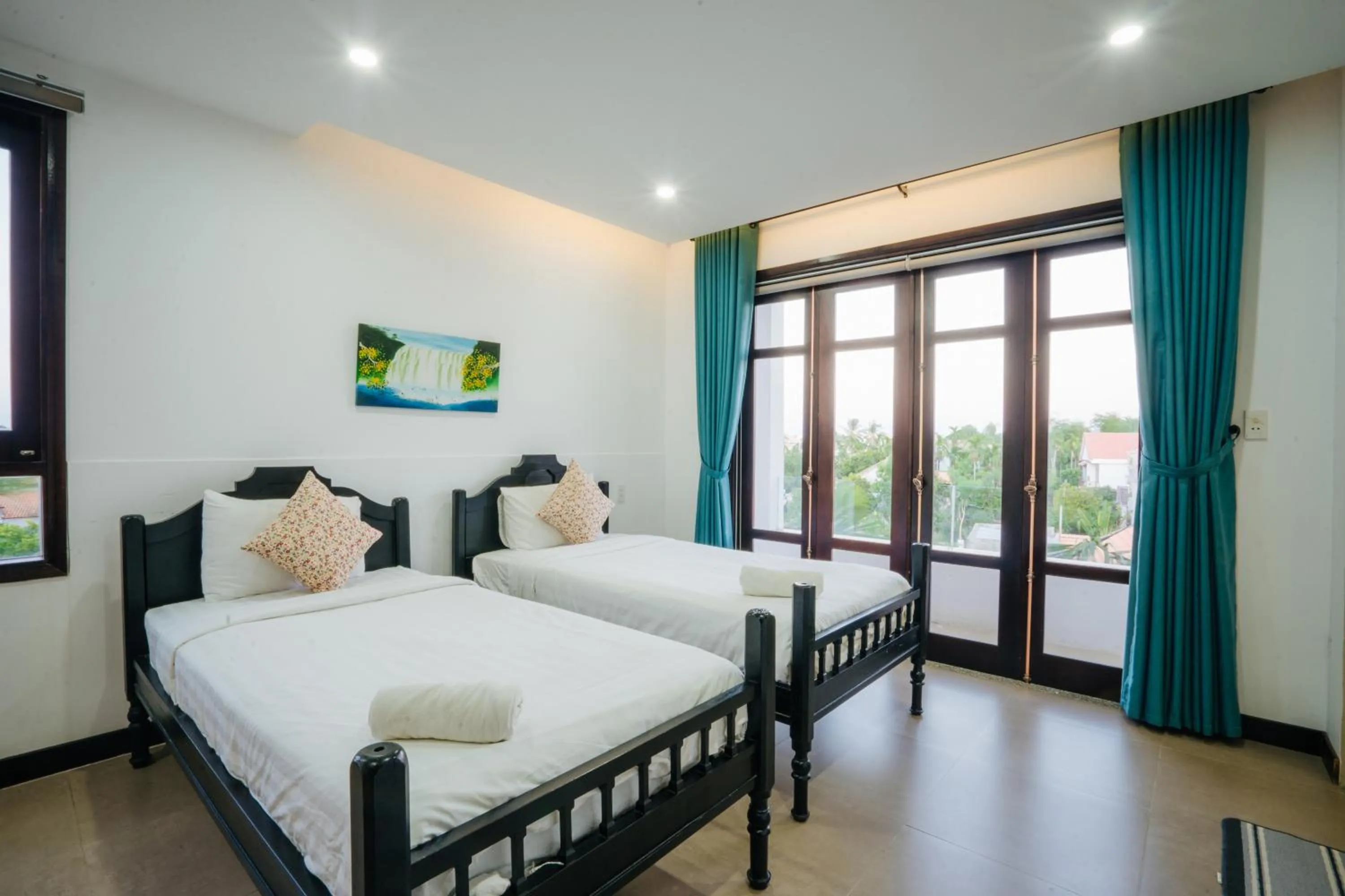 Bed in Hoi An Lotus Aroma Villa