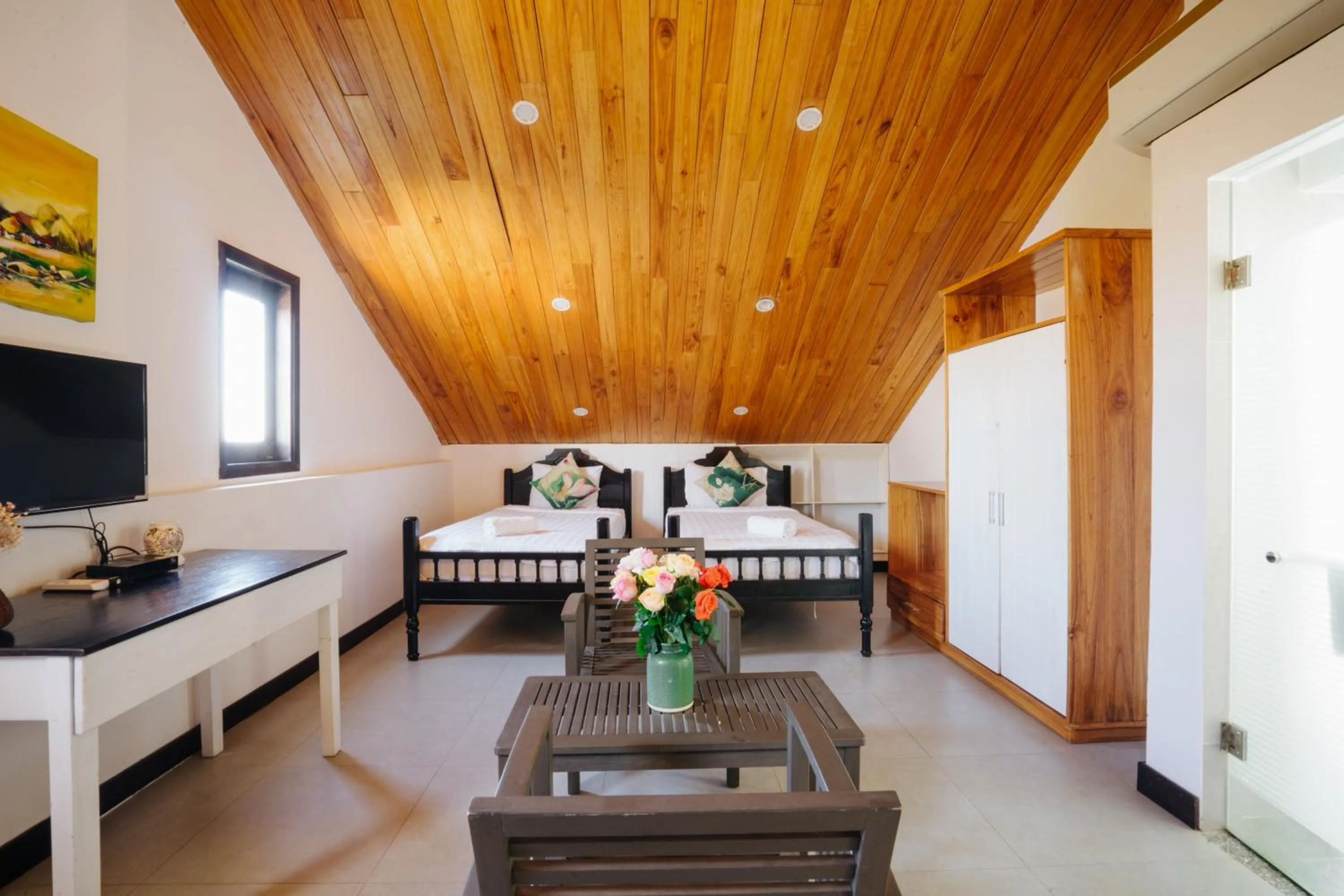 Bed in Hoi An Lotus Aroma Villa