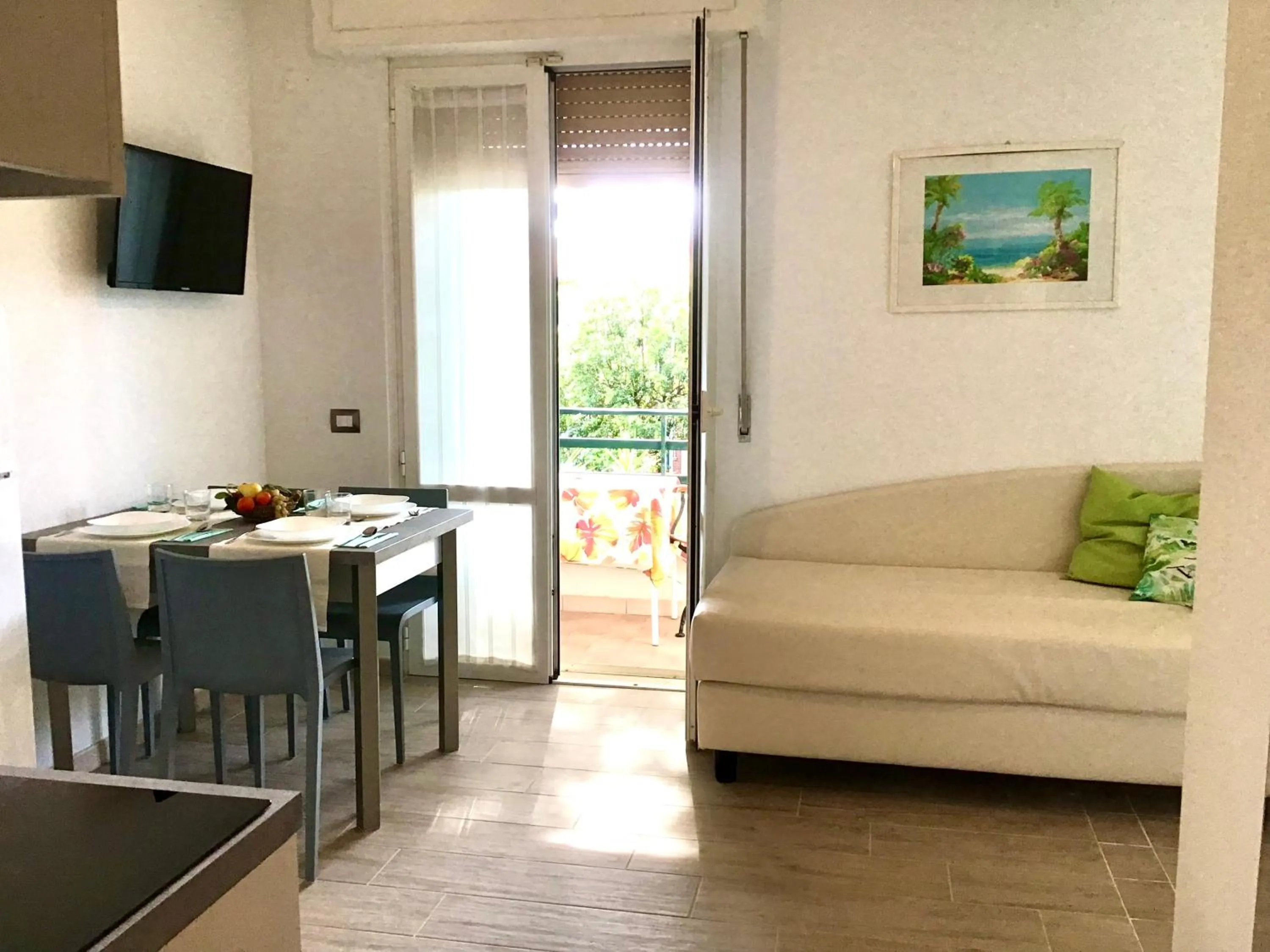 Seating area in La Coccinella Residence