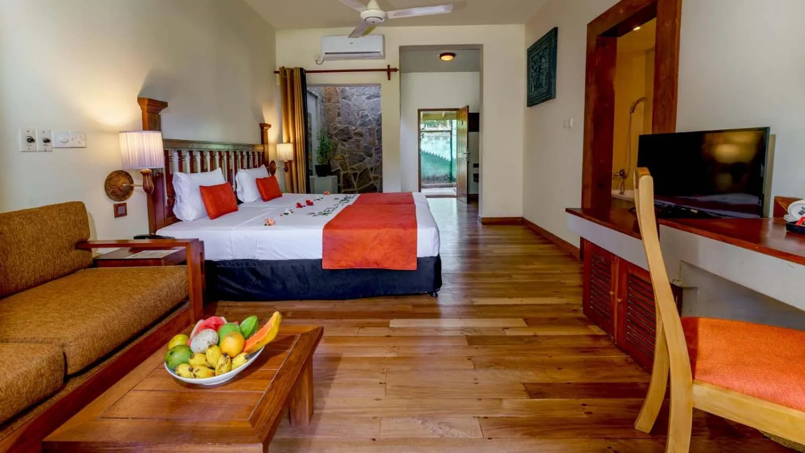 Bed in Siddhalepa Ayurveda Resort - All Meals, Ayurveda Treatment and Yoga