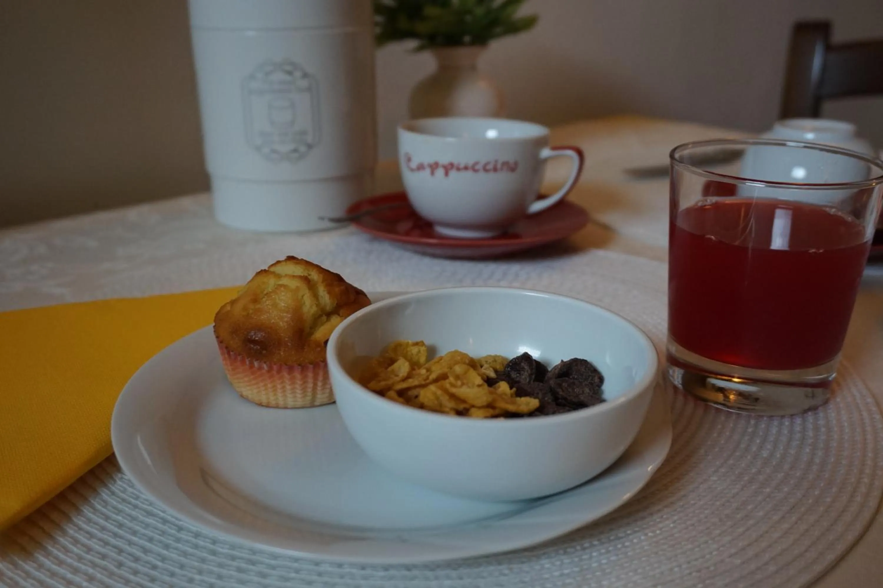 Food and drinks in Casa Lucia in Chianti