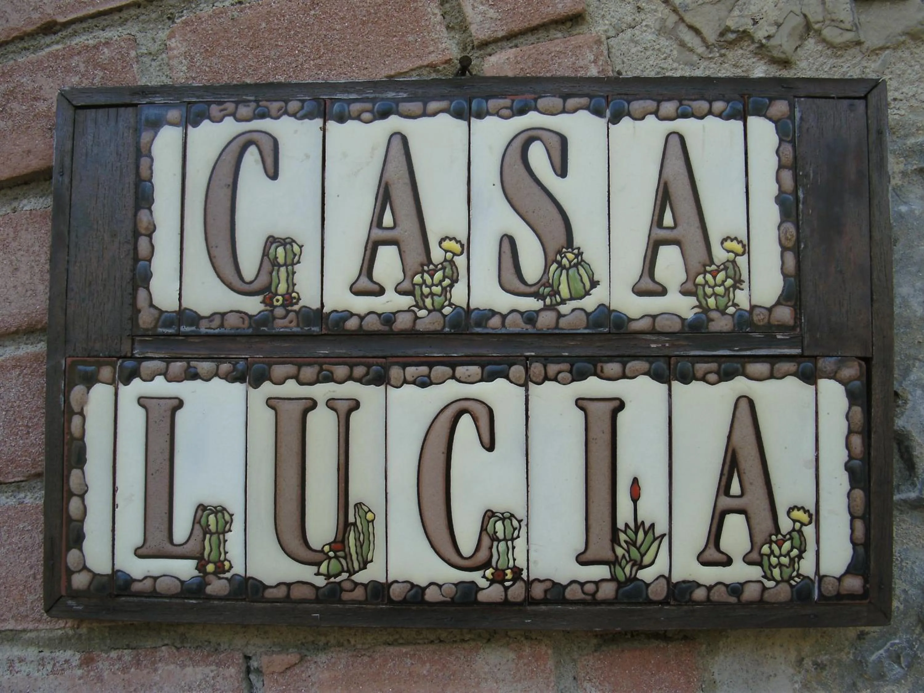 Decorative detail in Casa Lucia in Chianti