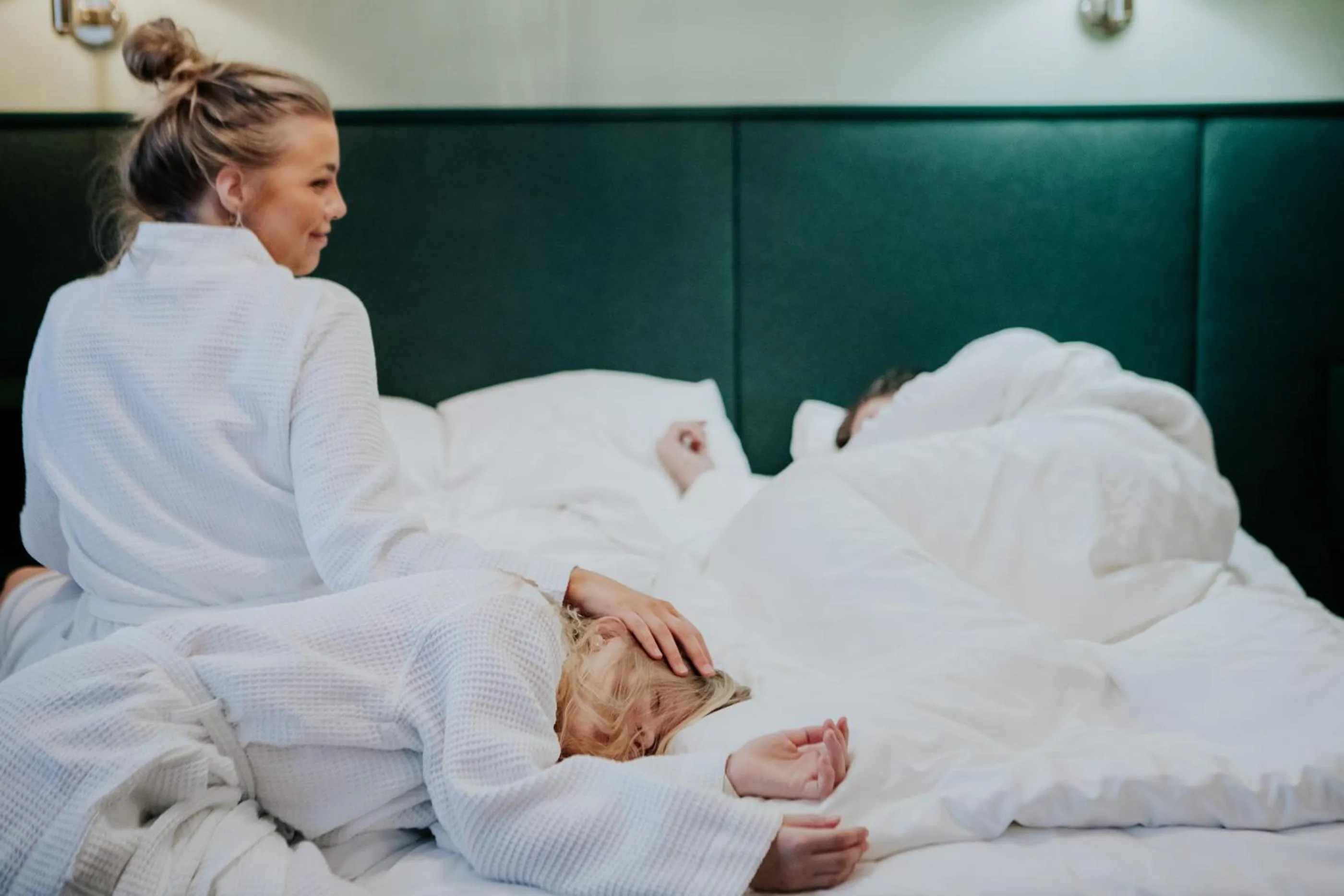 People, Bed in Hotel Fjalar