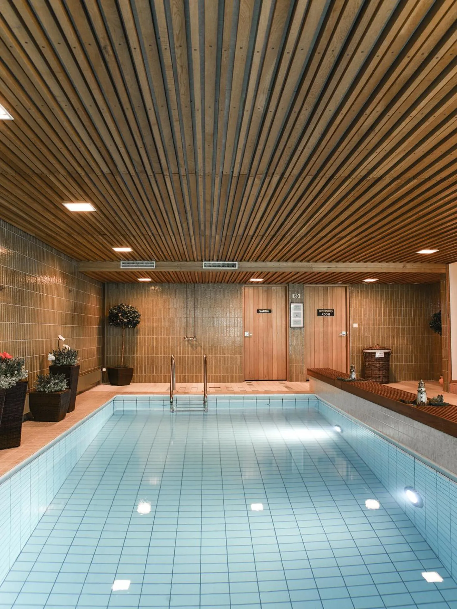 Swimming pool in Hotel Fjalar