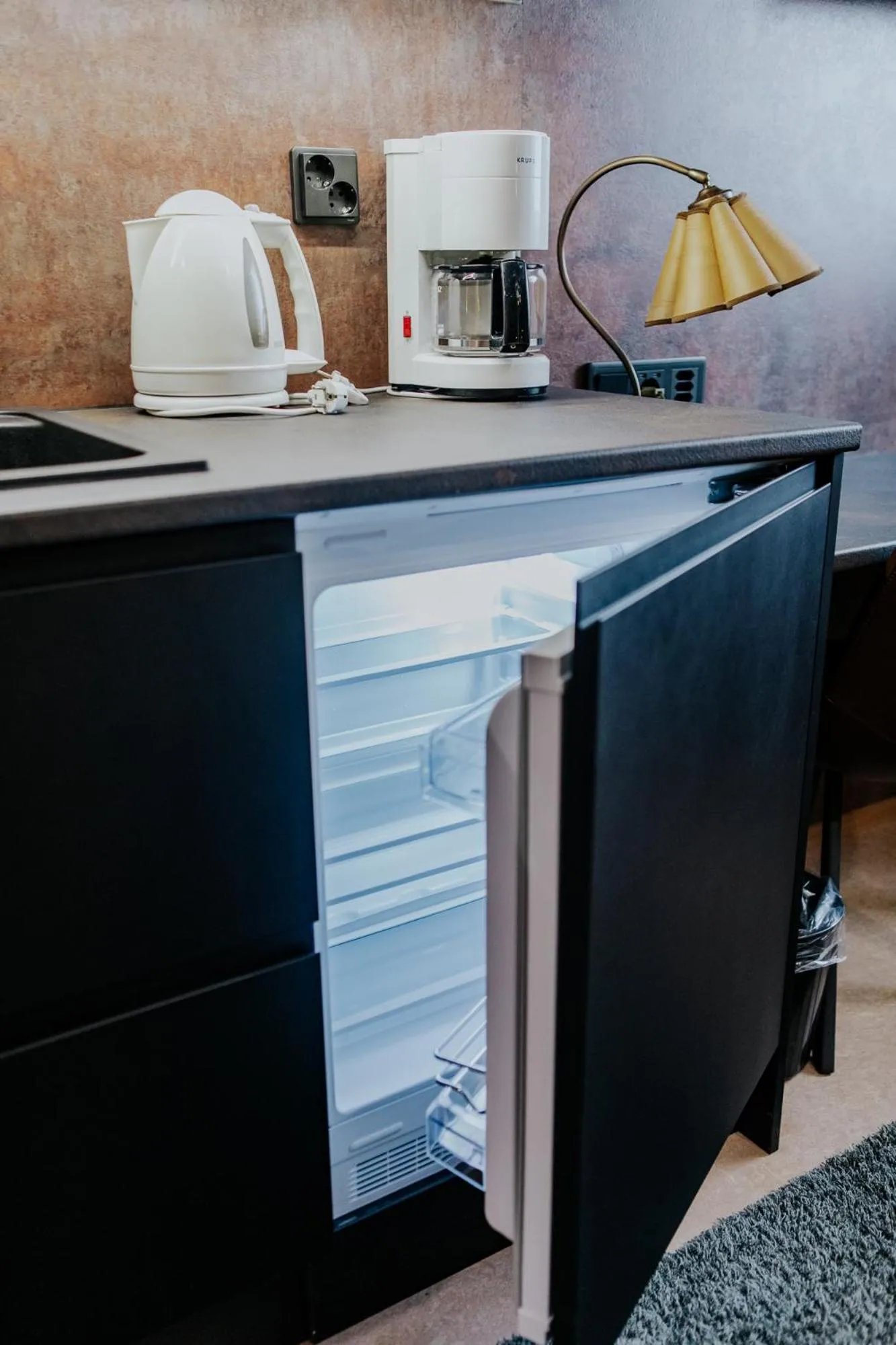 Kitchen or kitchenette in Hotel Fjalar