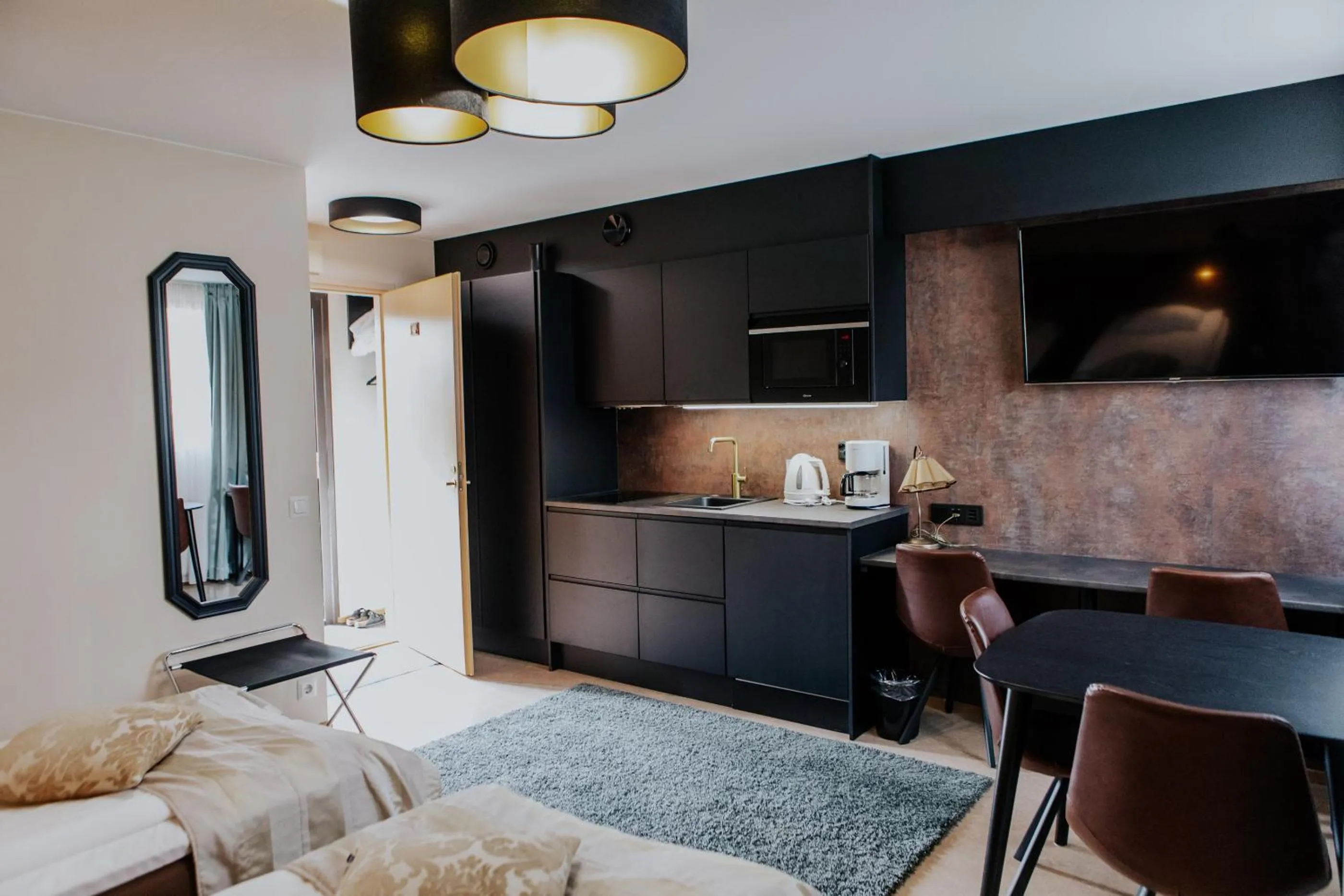 Kitchen or kitchenette in Hotel Fjalar