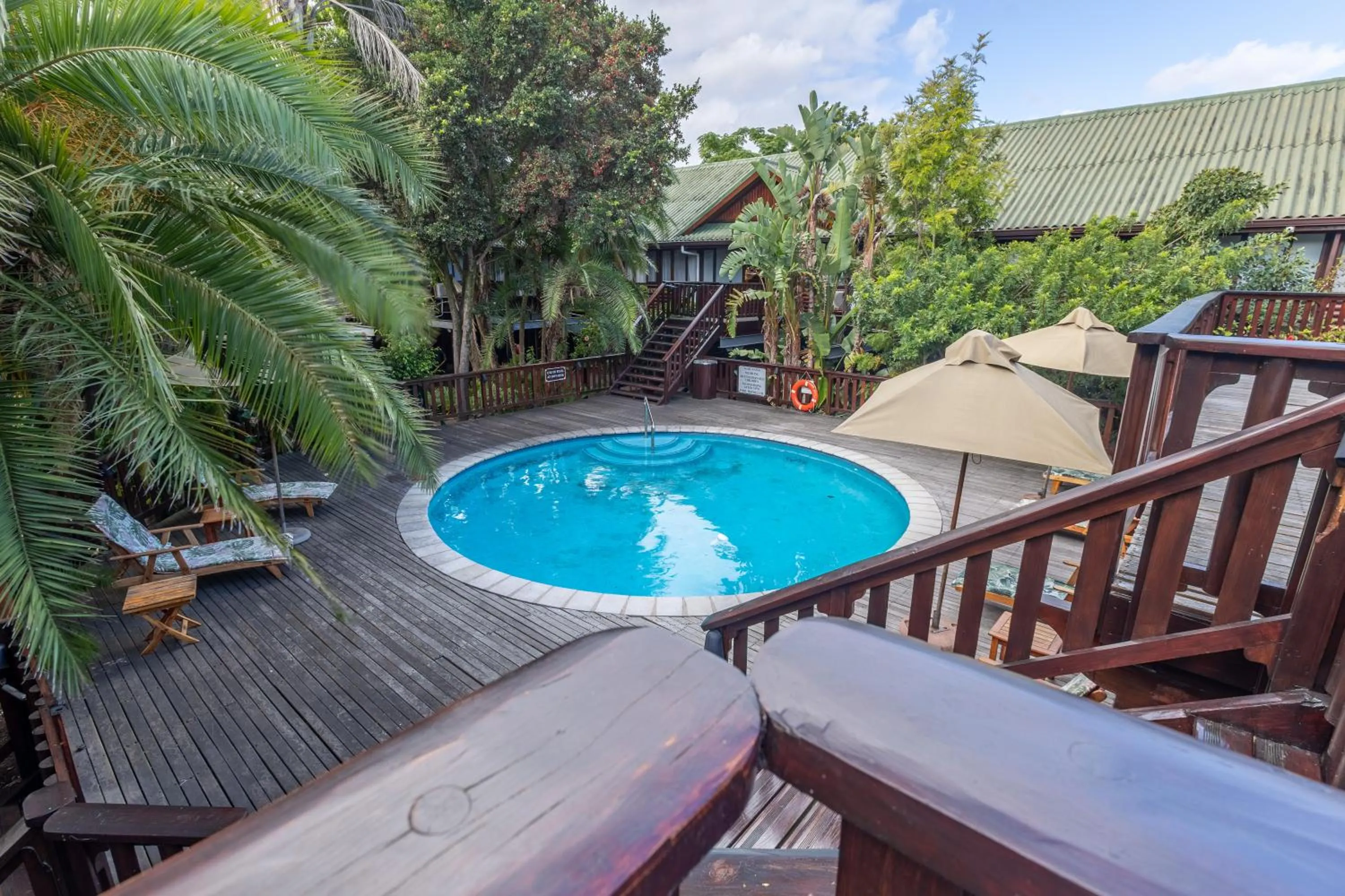 Swimming pool in Knysna Log-Inn Hotel