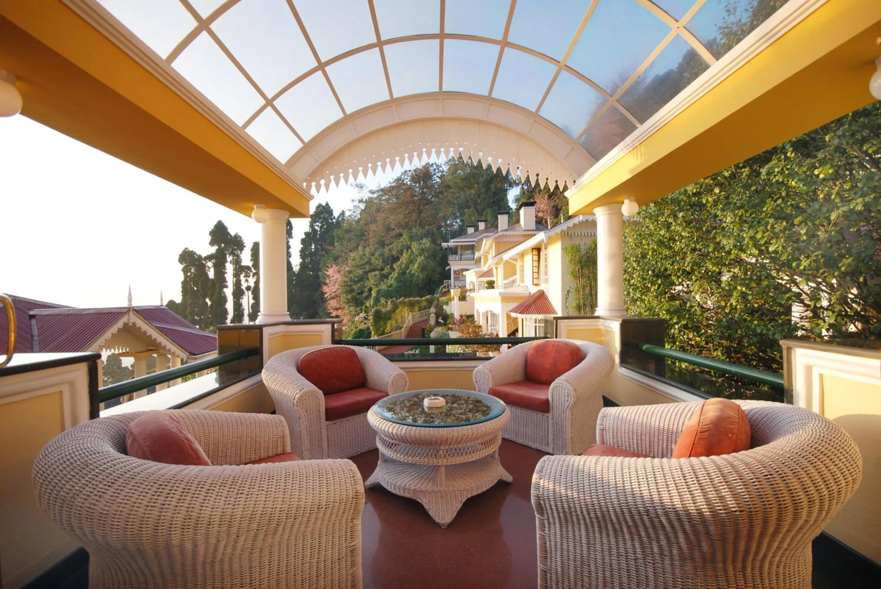 Seating area in Mayfair Darjeeling