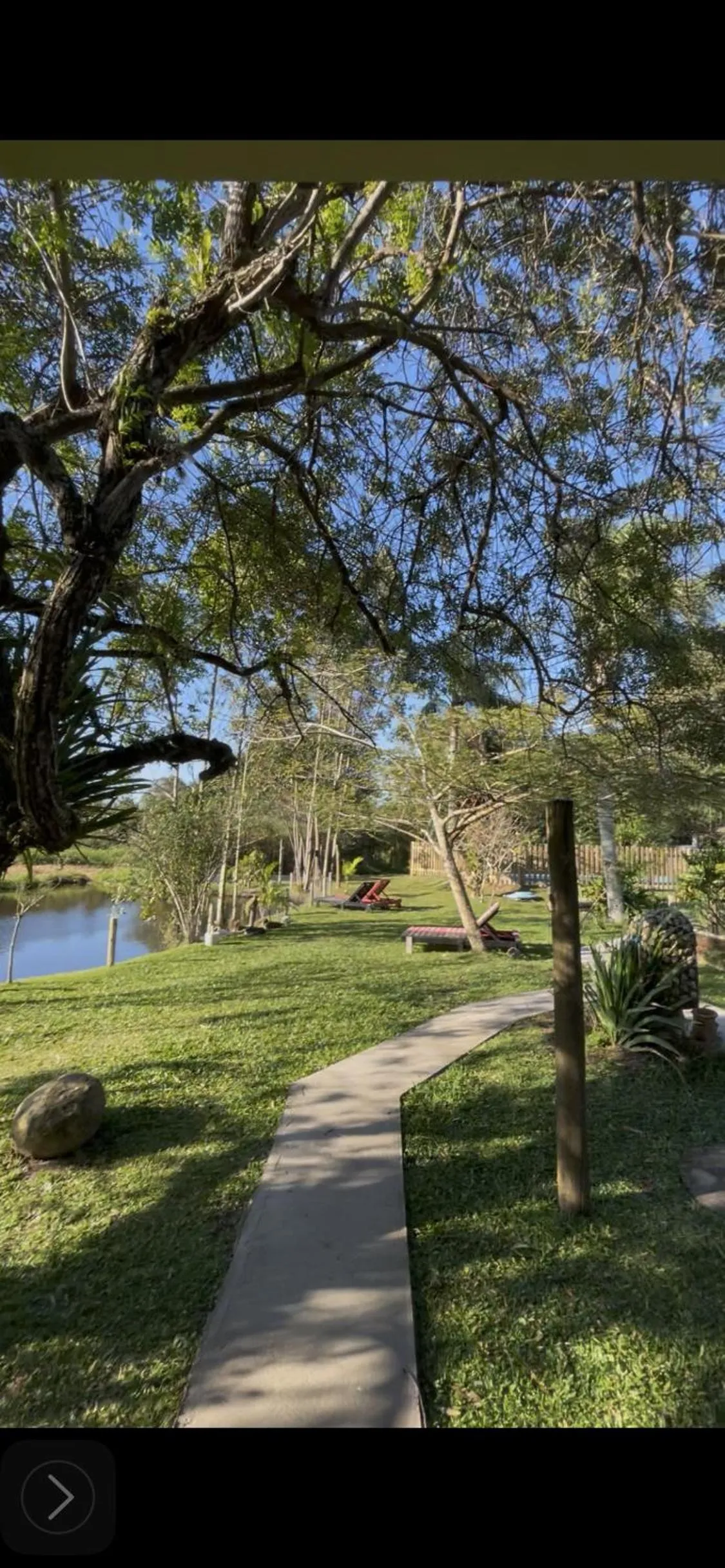 Lake view in Pousada Areias do Embaú