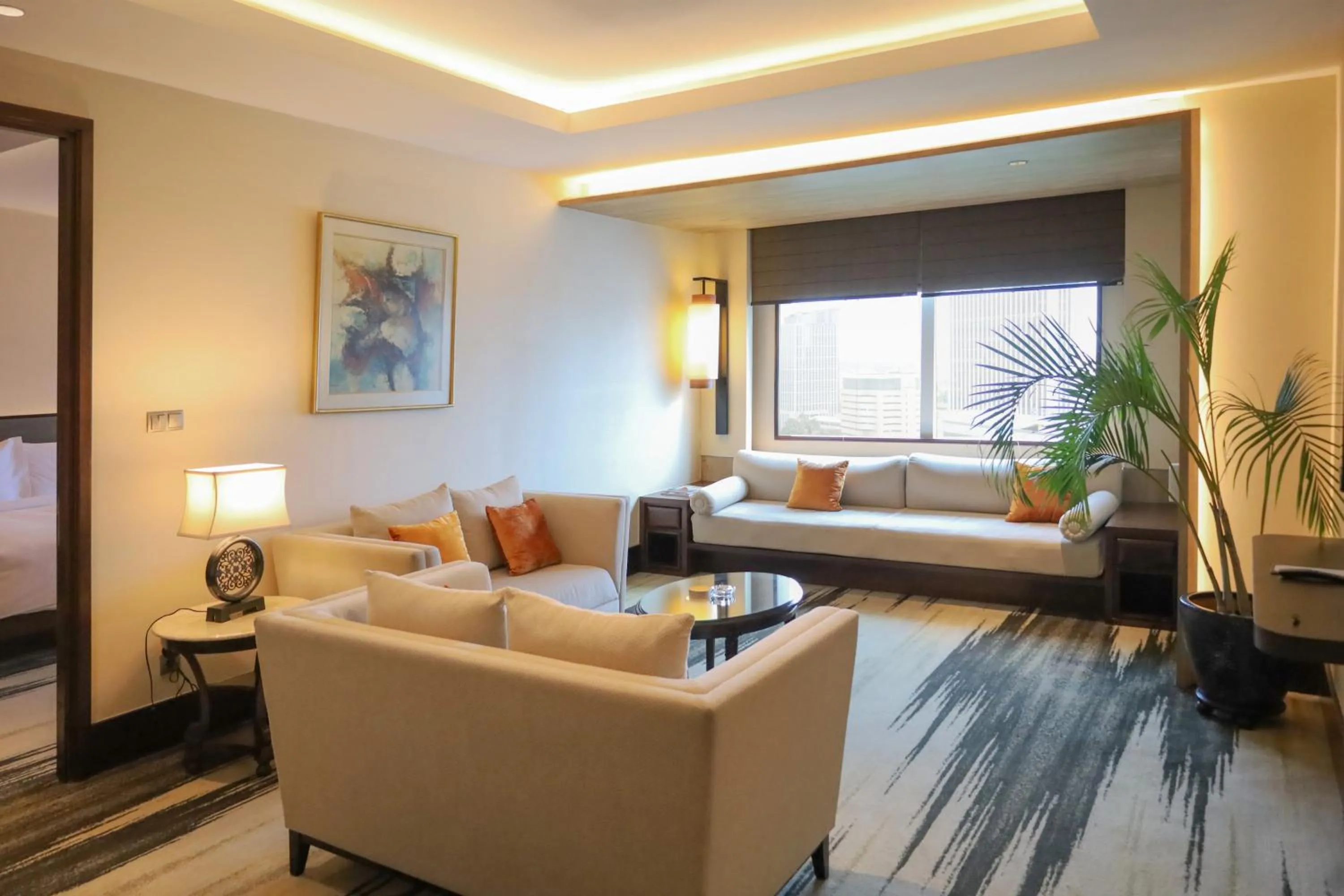 Living room in Gran Melia Jakarta
