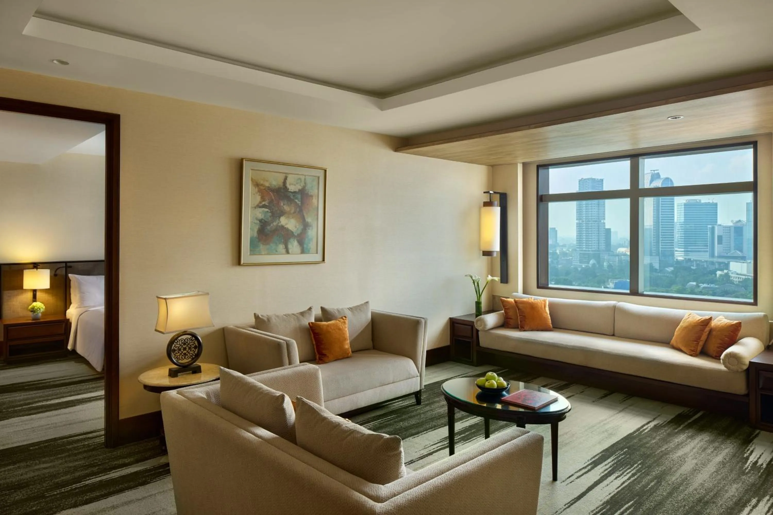 Living room in Gran Melia Jakarta