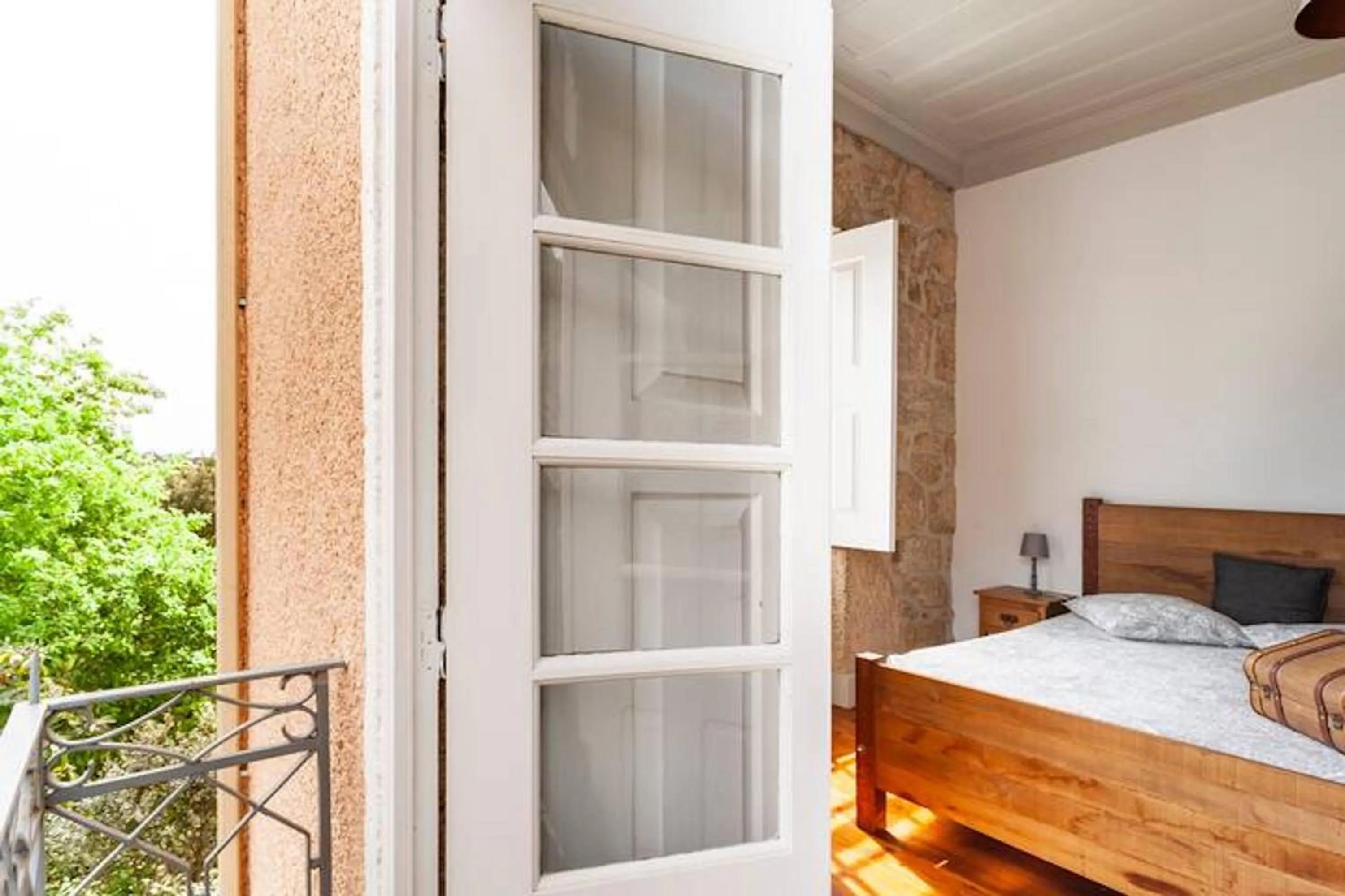 Balcony/Terrace, Bed in Casa do Cabeço