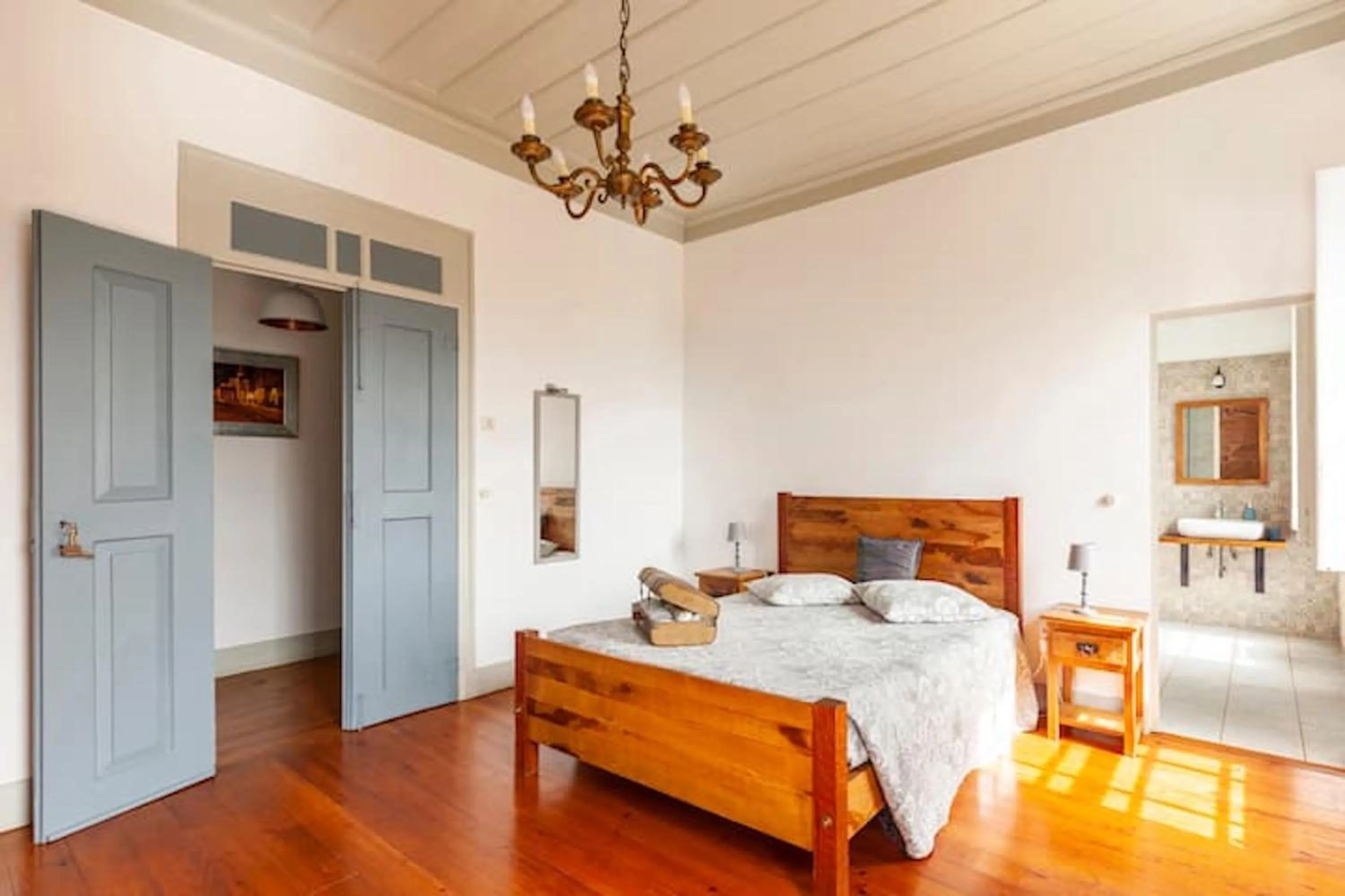 Bedroom, Bed in Casa do Cabeço