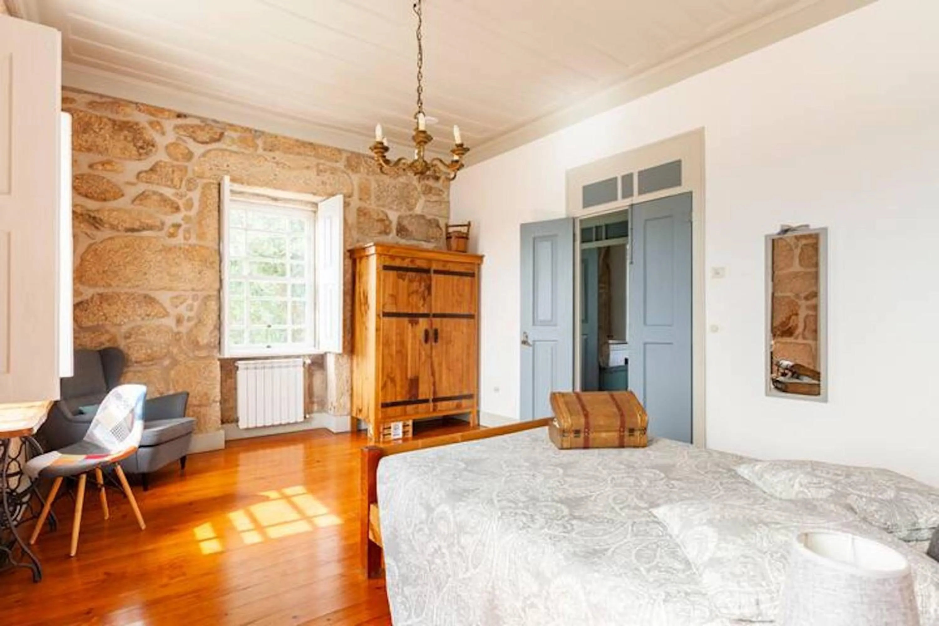 Bedroom, Bed in Casa do Cabeço