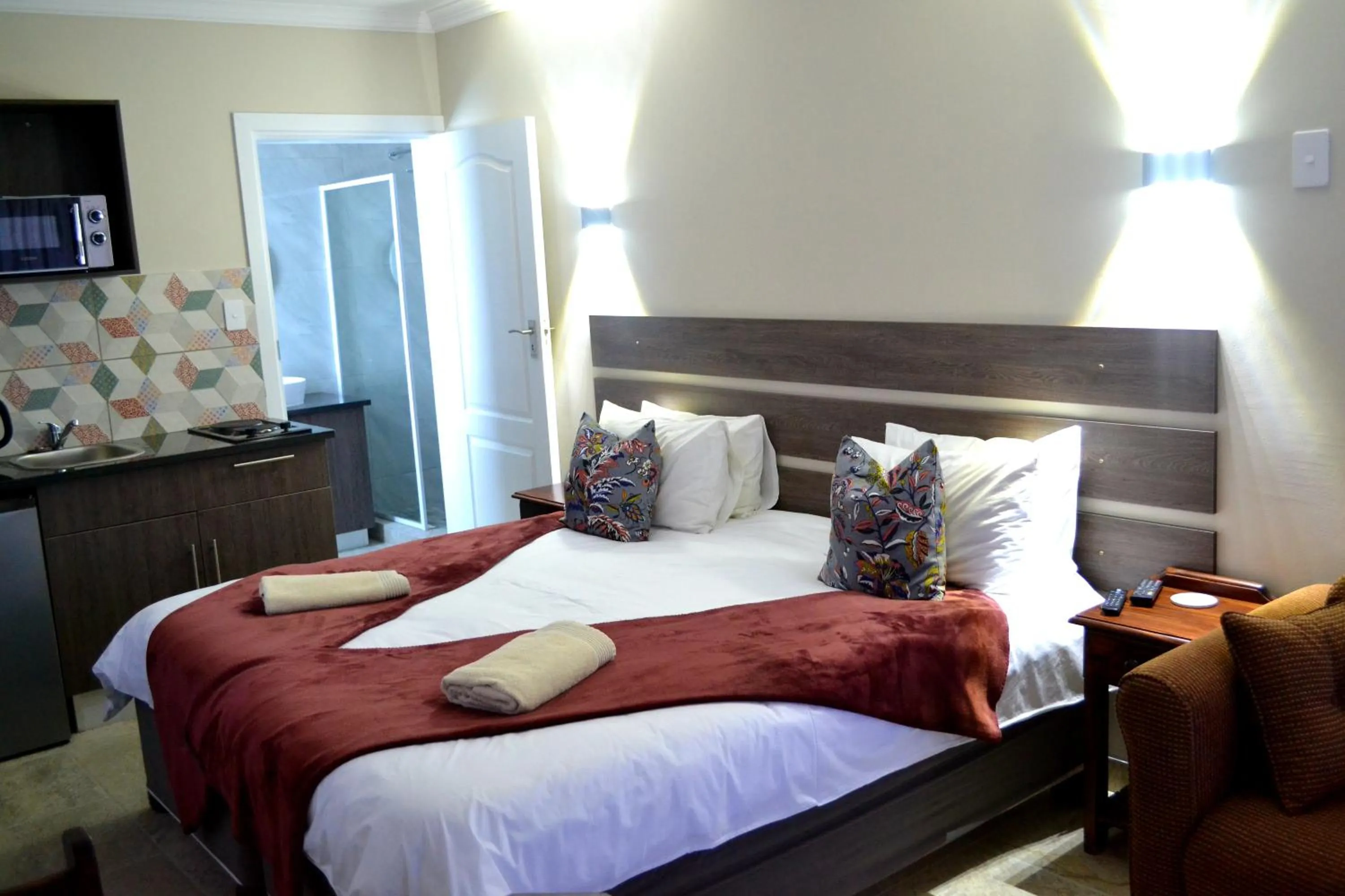 Bed in Blue Sea Guest House