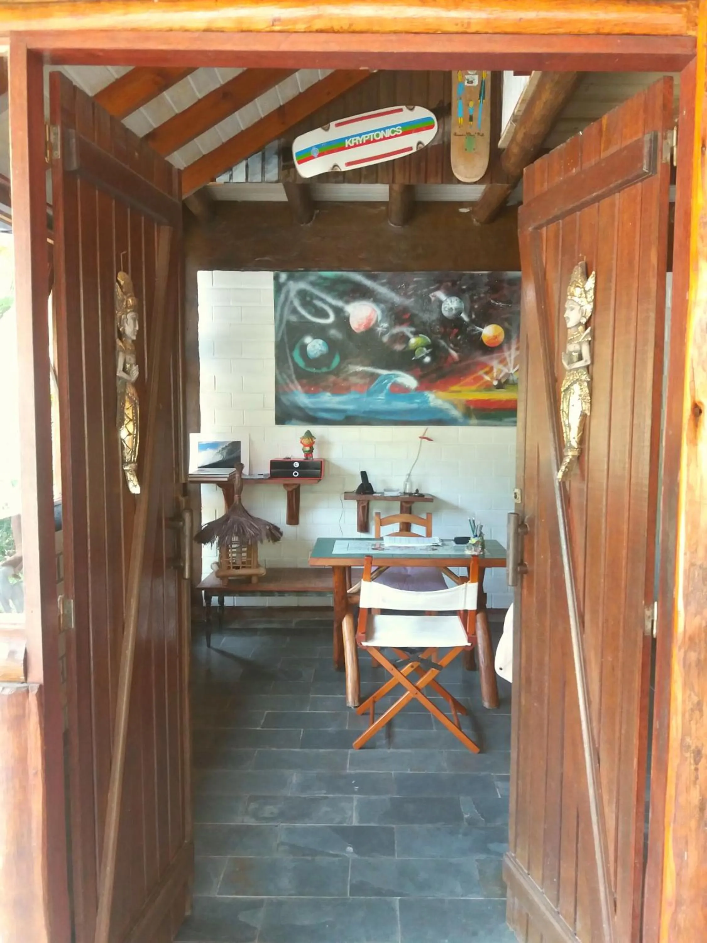 Lobby or reception in Recanto das Bromélias Chalés