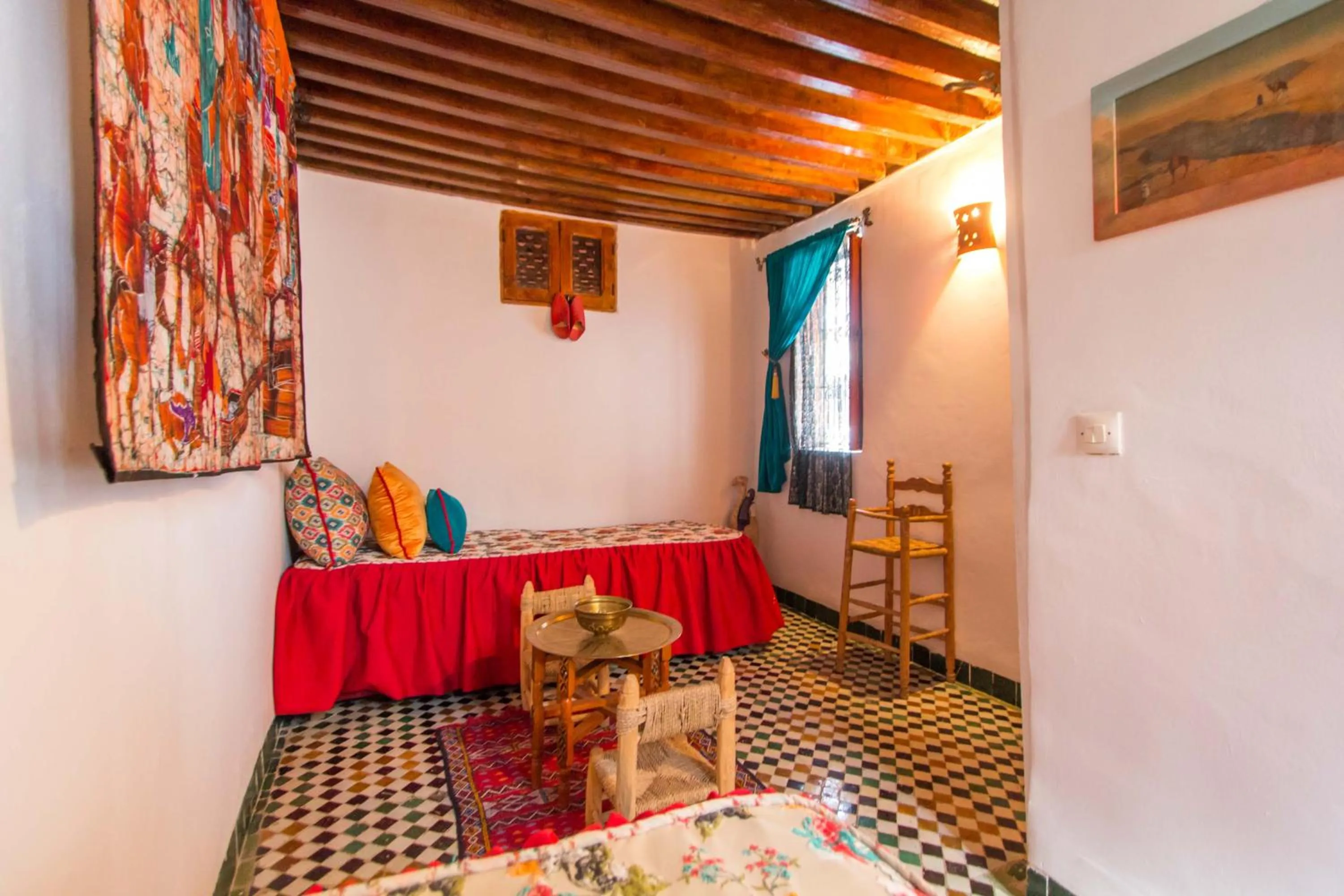 Decorative detail, Bed in Riad Dar Skalli & SPA