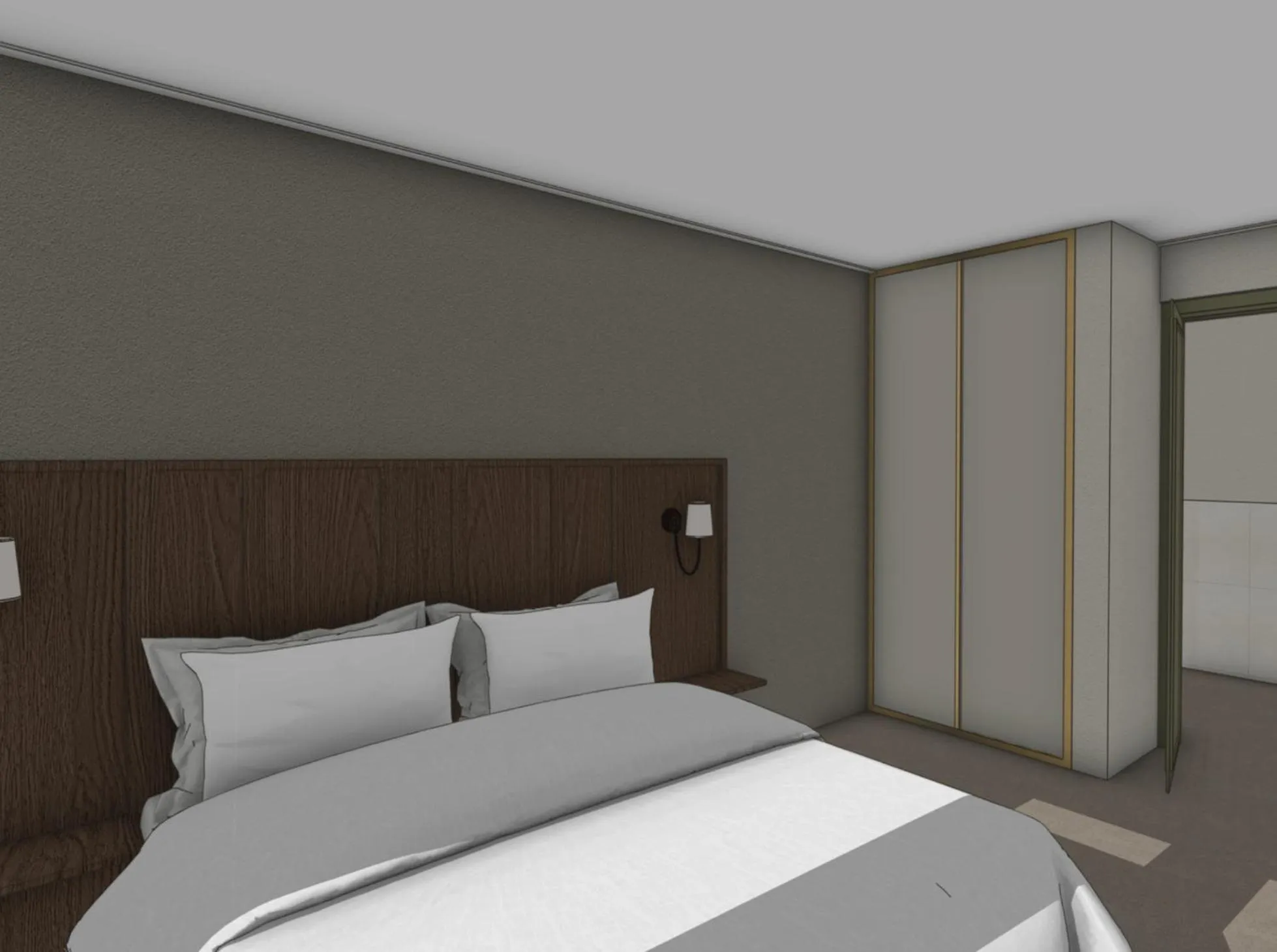 Bed in Blanckthys Hotel Voeren