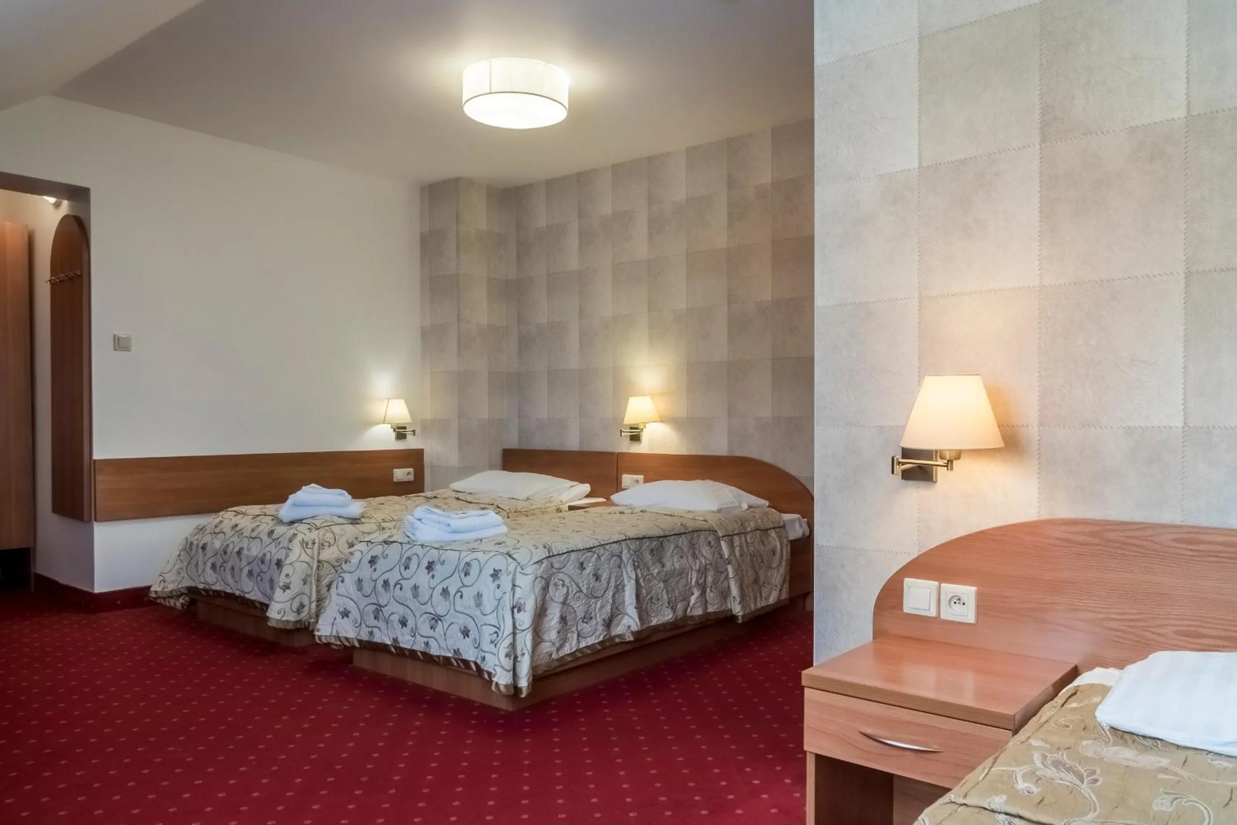 Bed in Hotel Karczówka