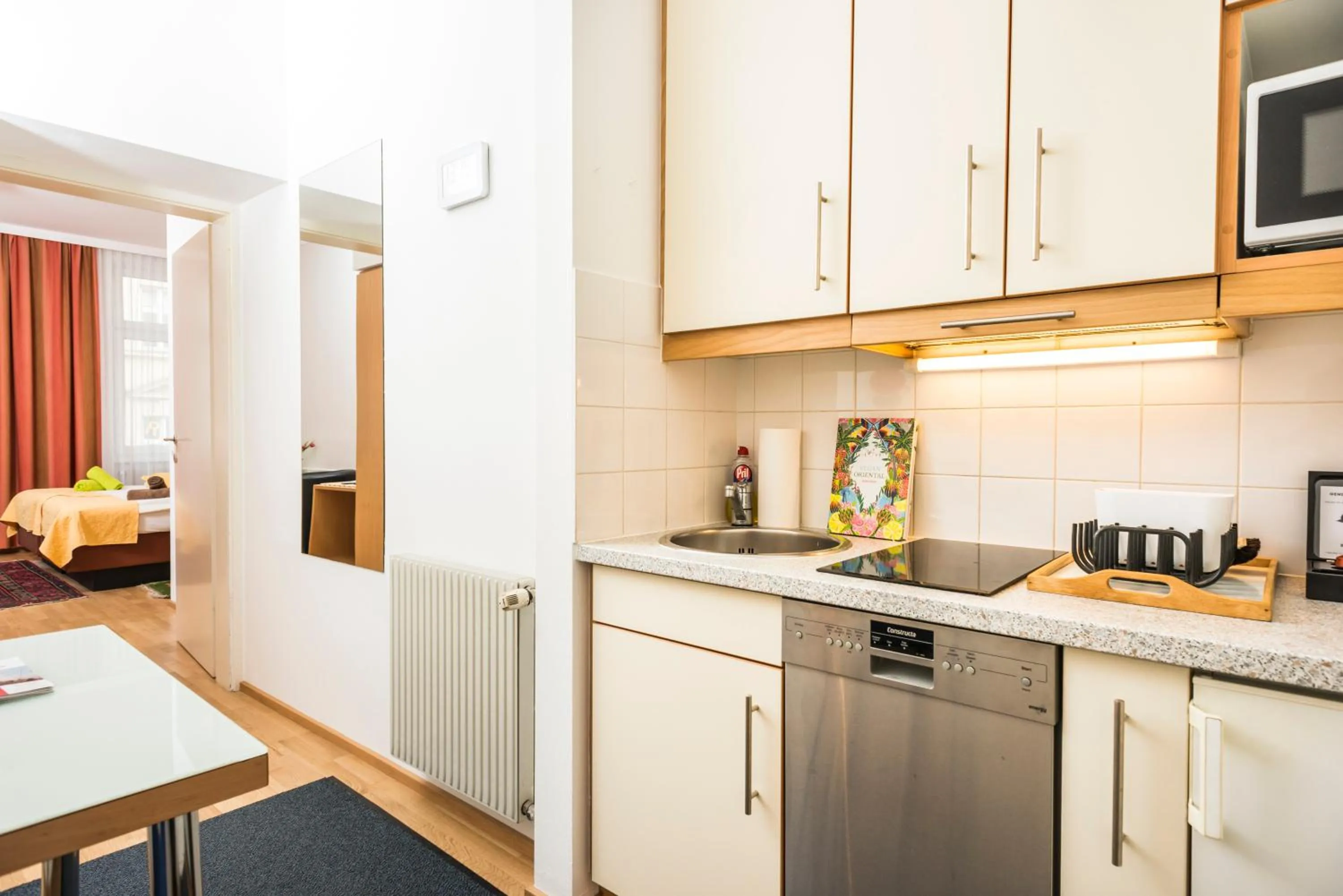 Kitchen or kitchenette in Appartements Ferchergasse