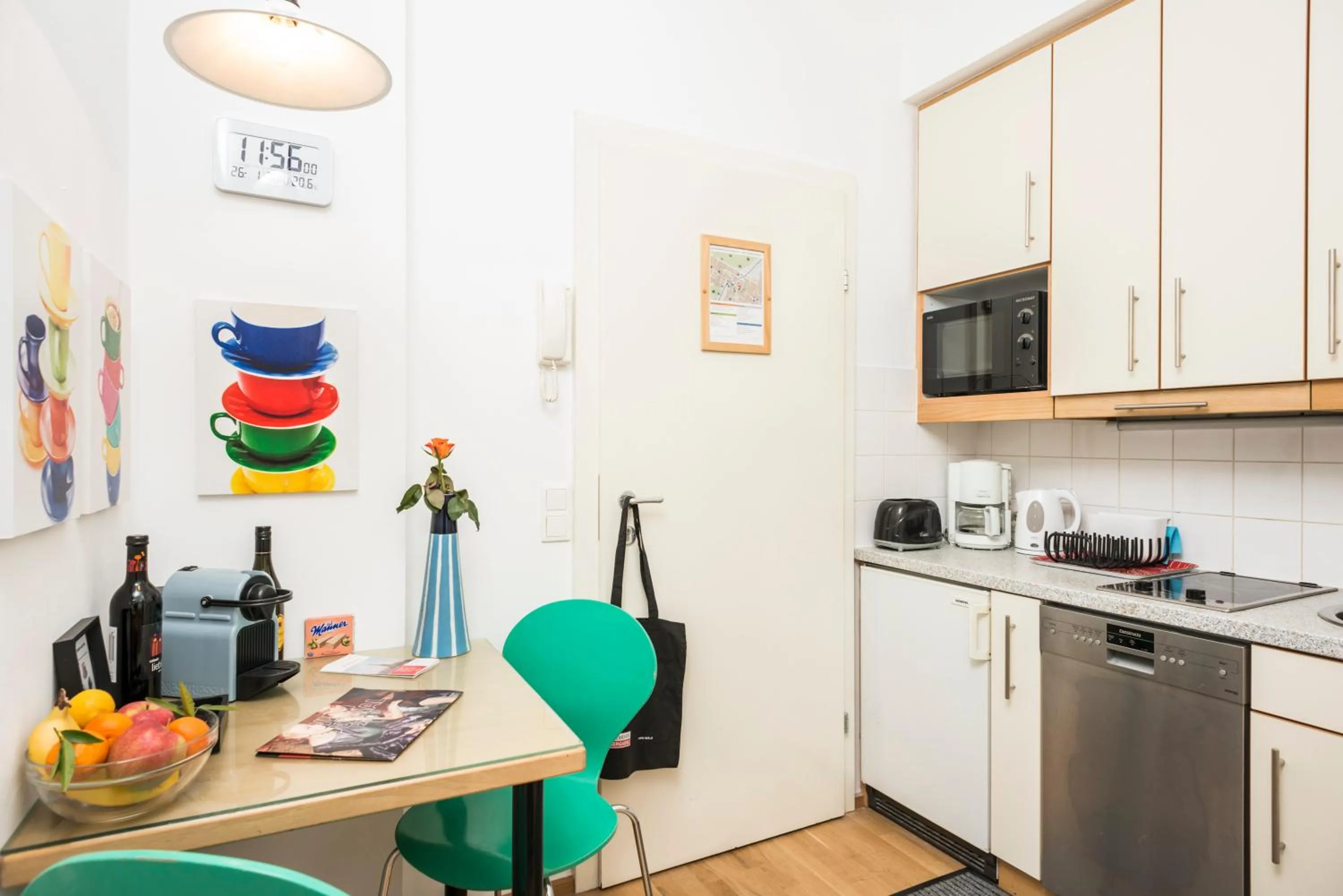 Kitchen or kitchenette in Appartements Ferchergasse